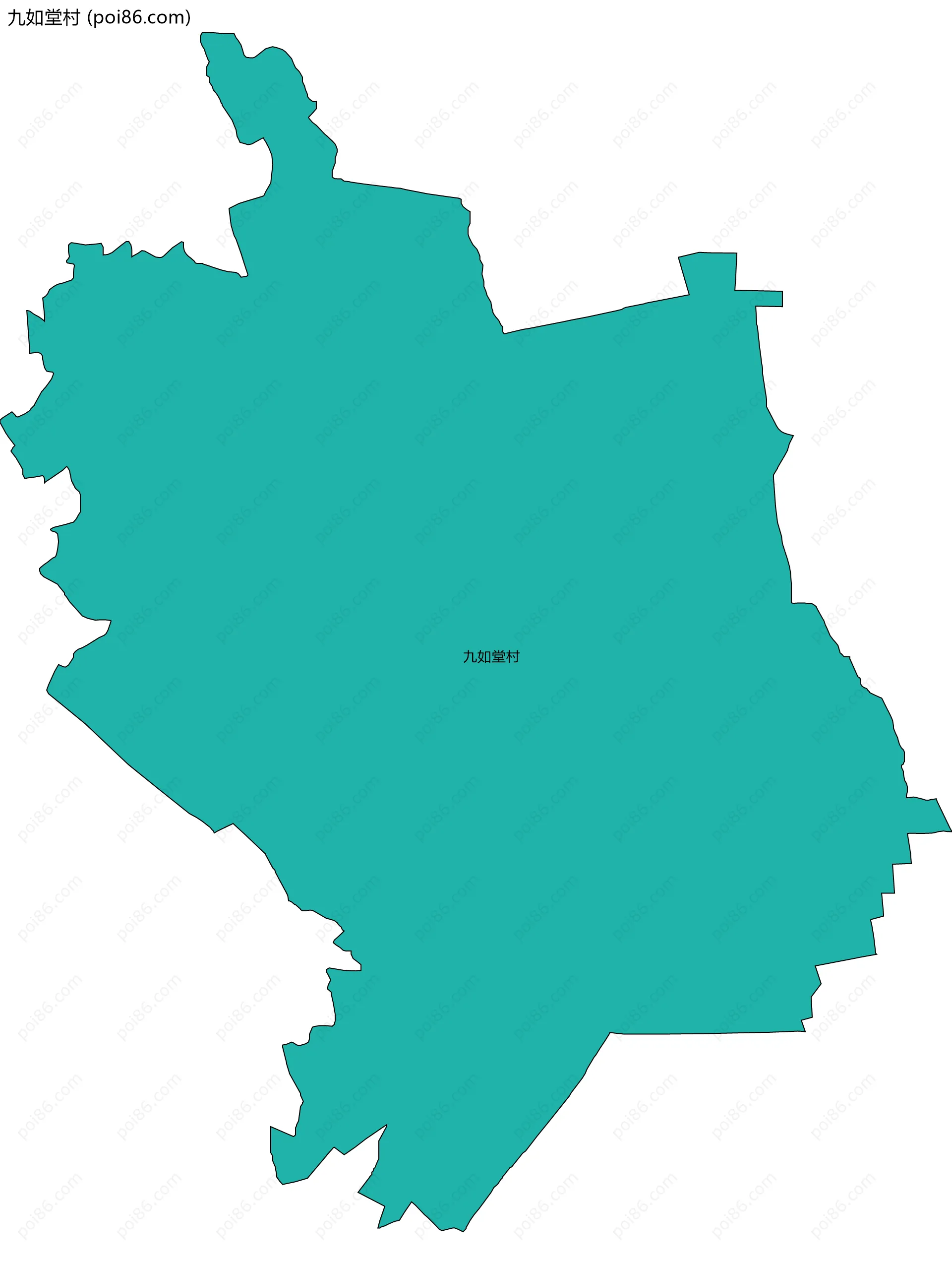 九如堂村边界地图