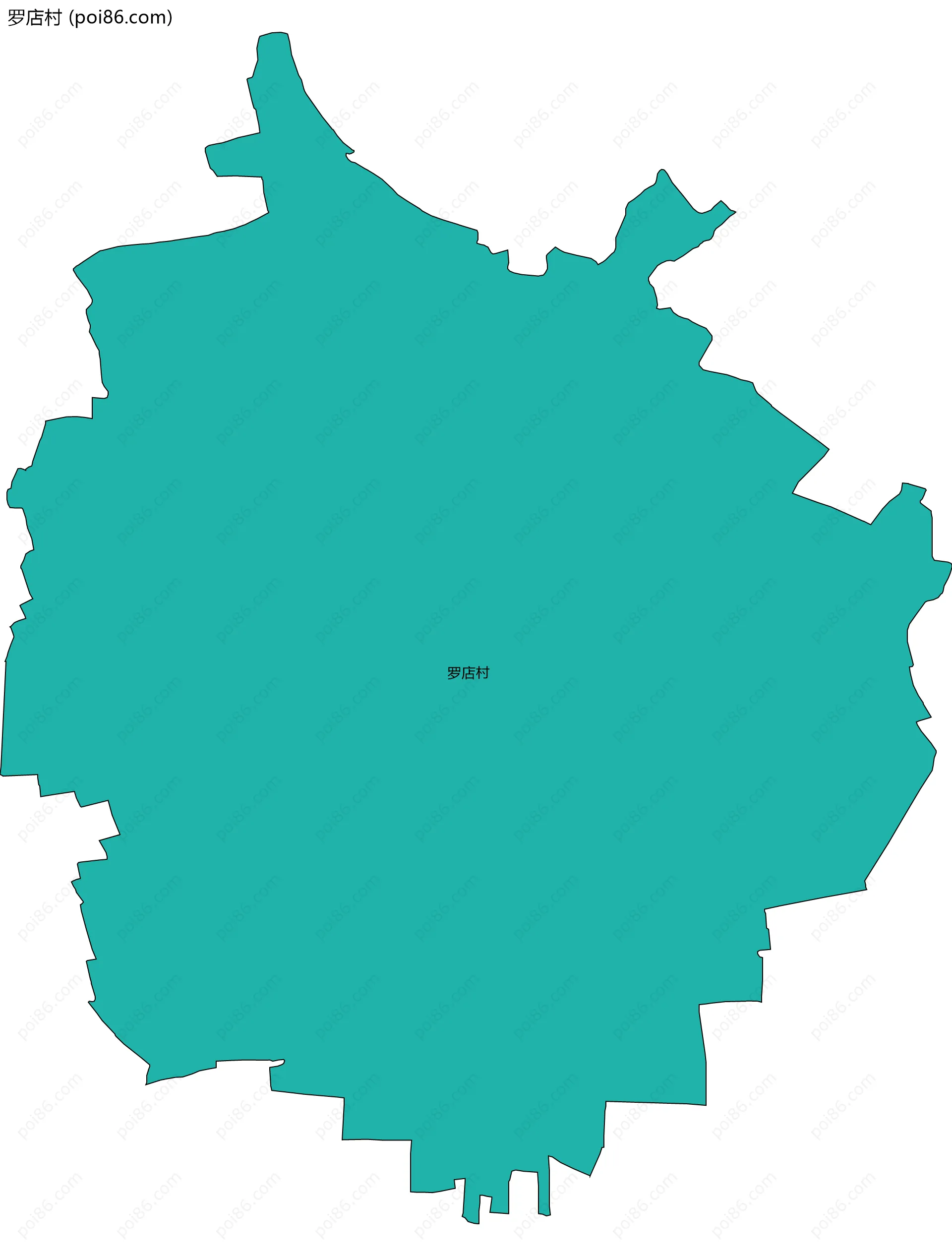 罗店村边界地图