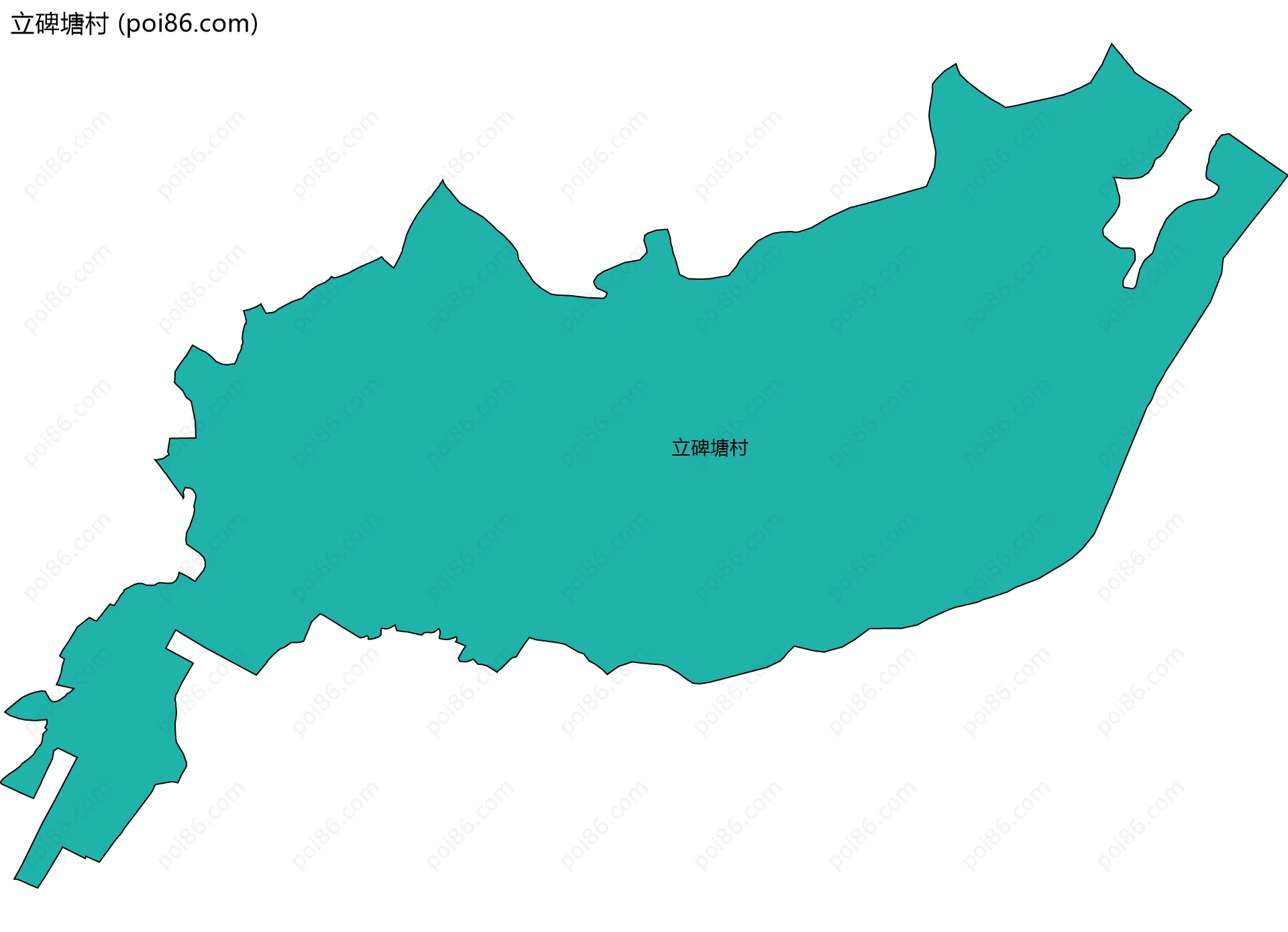 立碑塘村边界地图