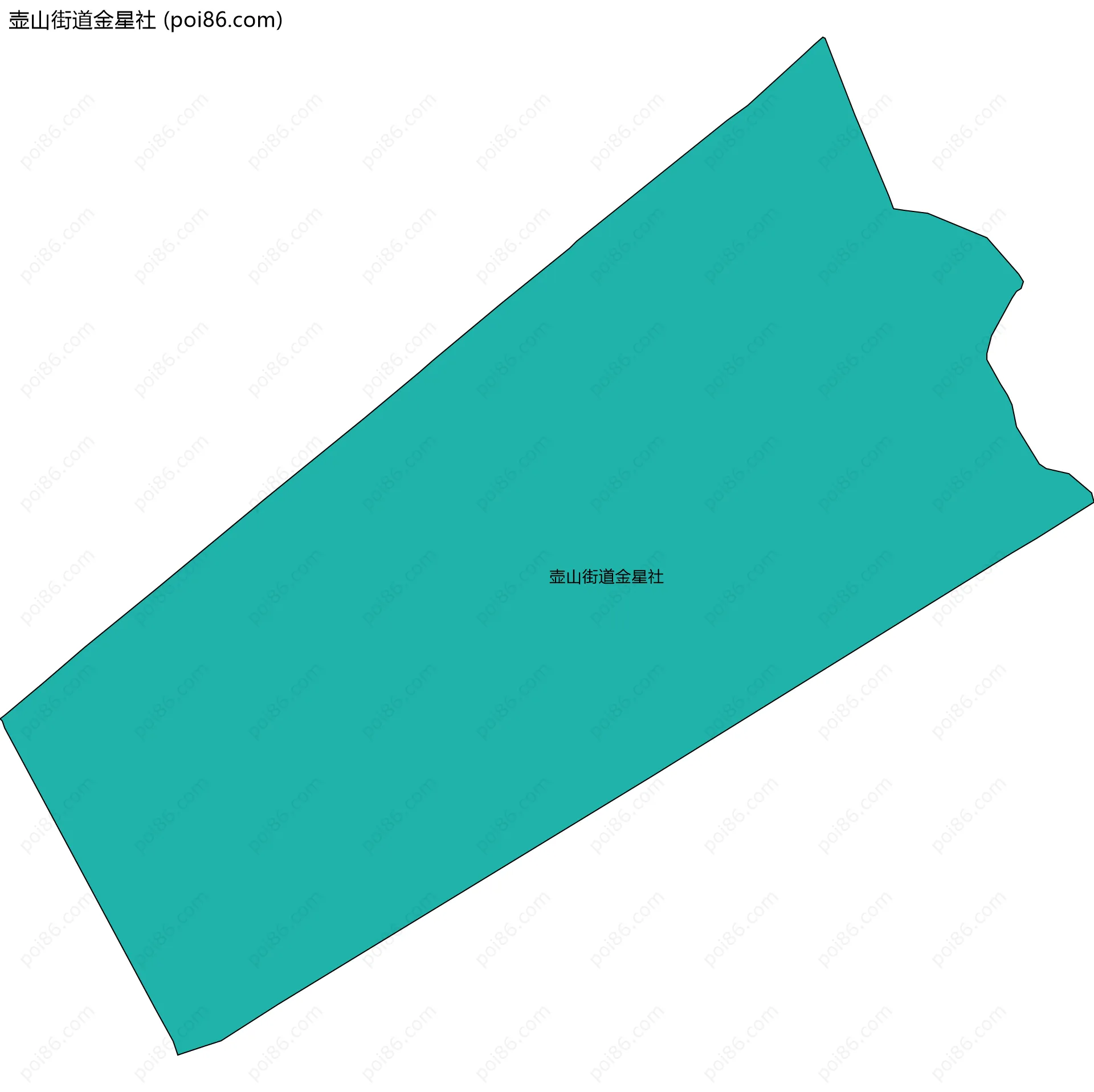壶山街道金星社边界地图