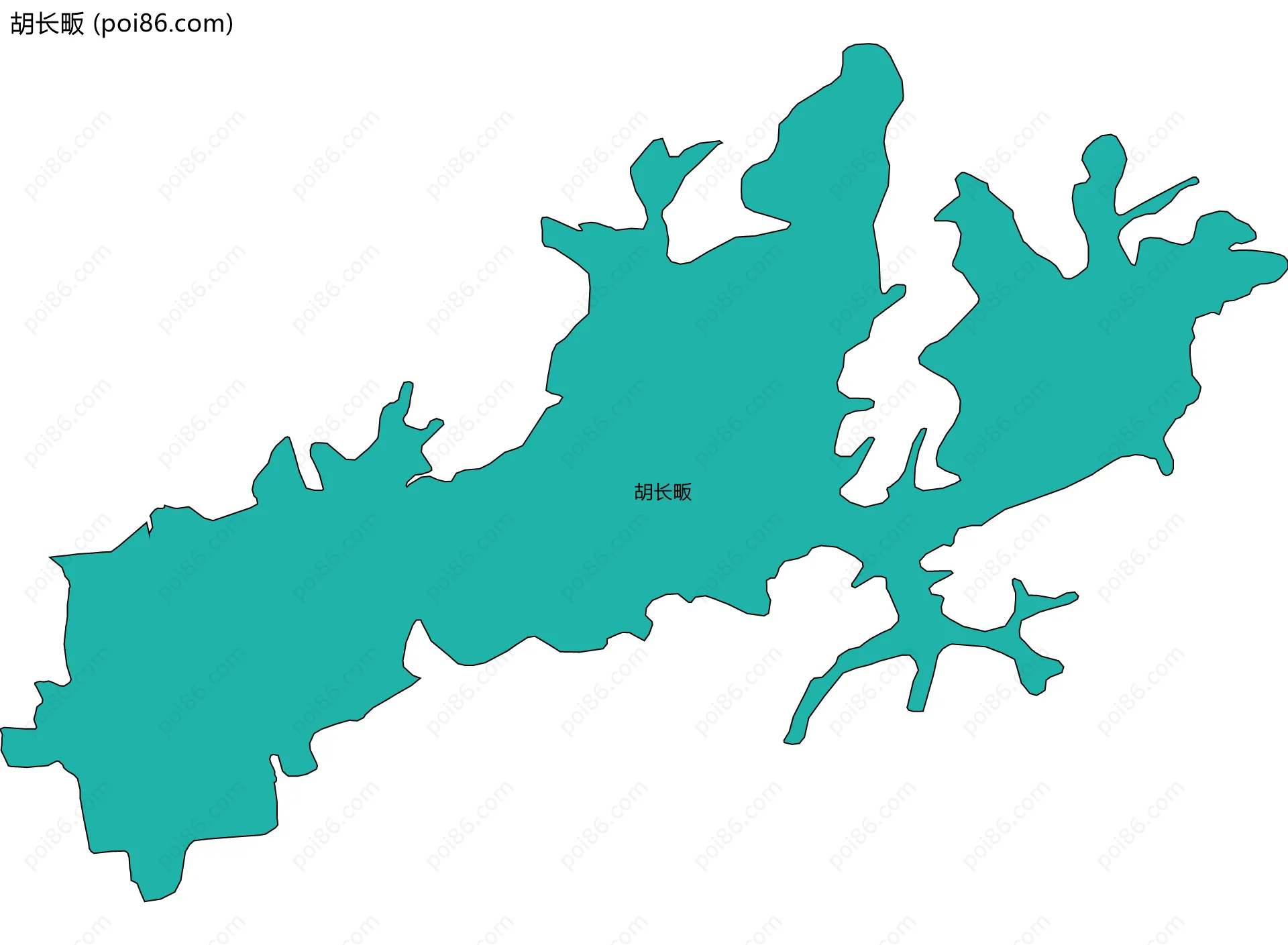 胡长畈边界地图