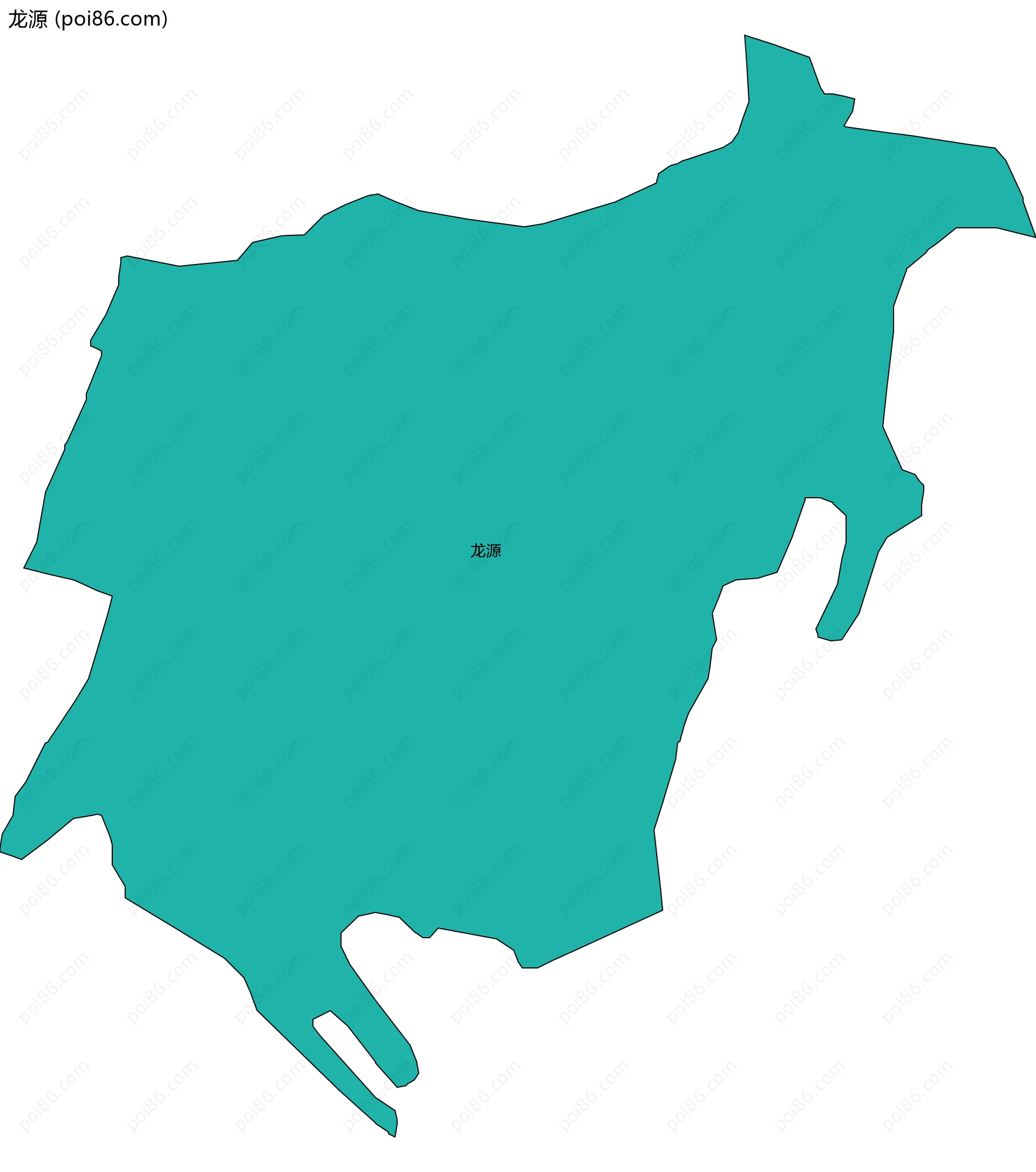 龙源边界地图