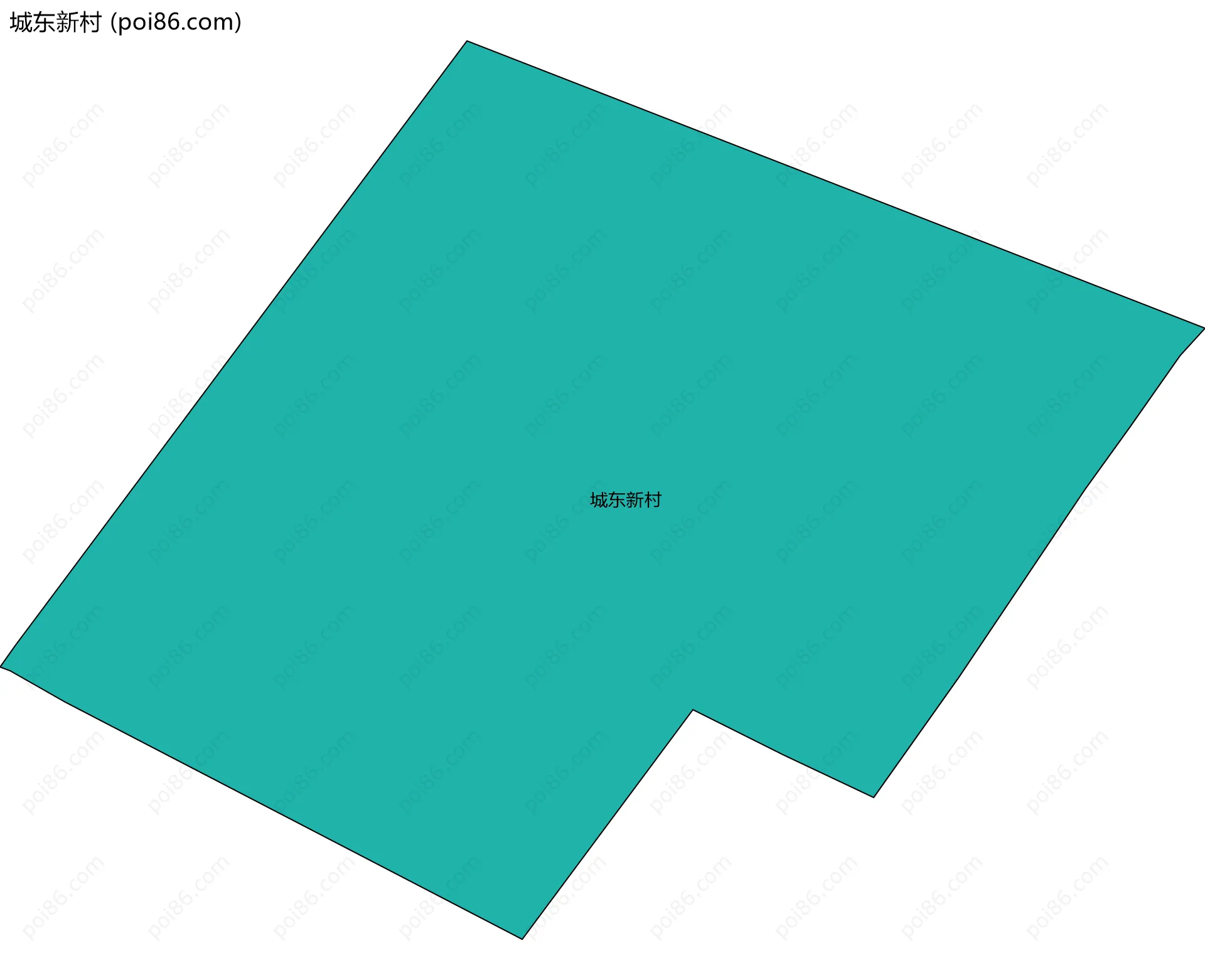 城东新村边界地图