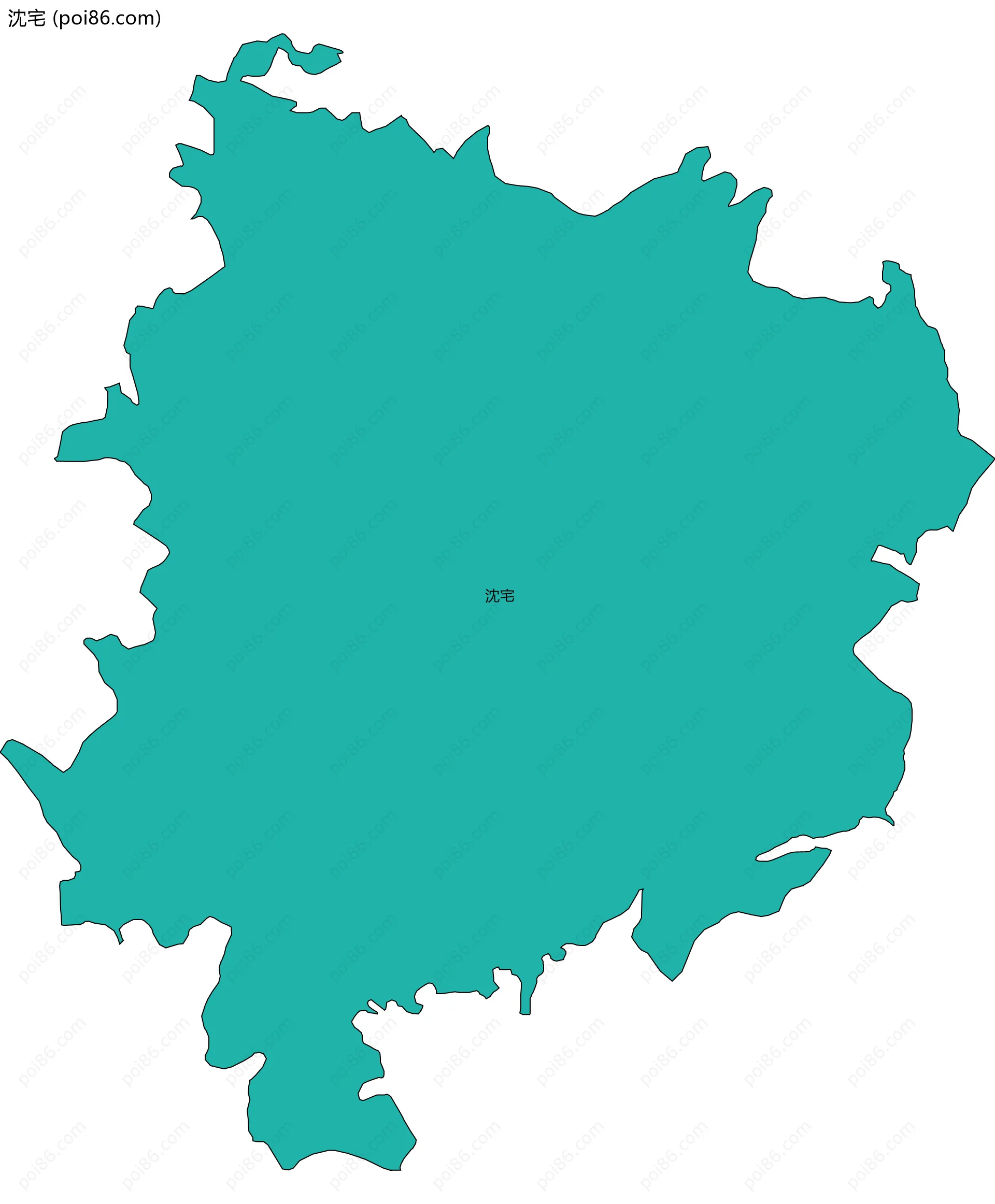 沈宅边界地图