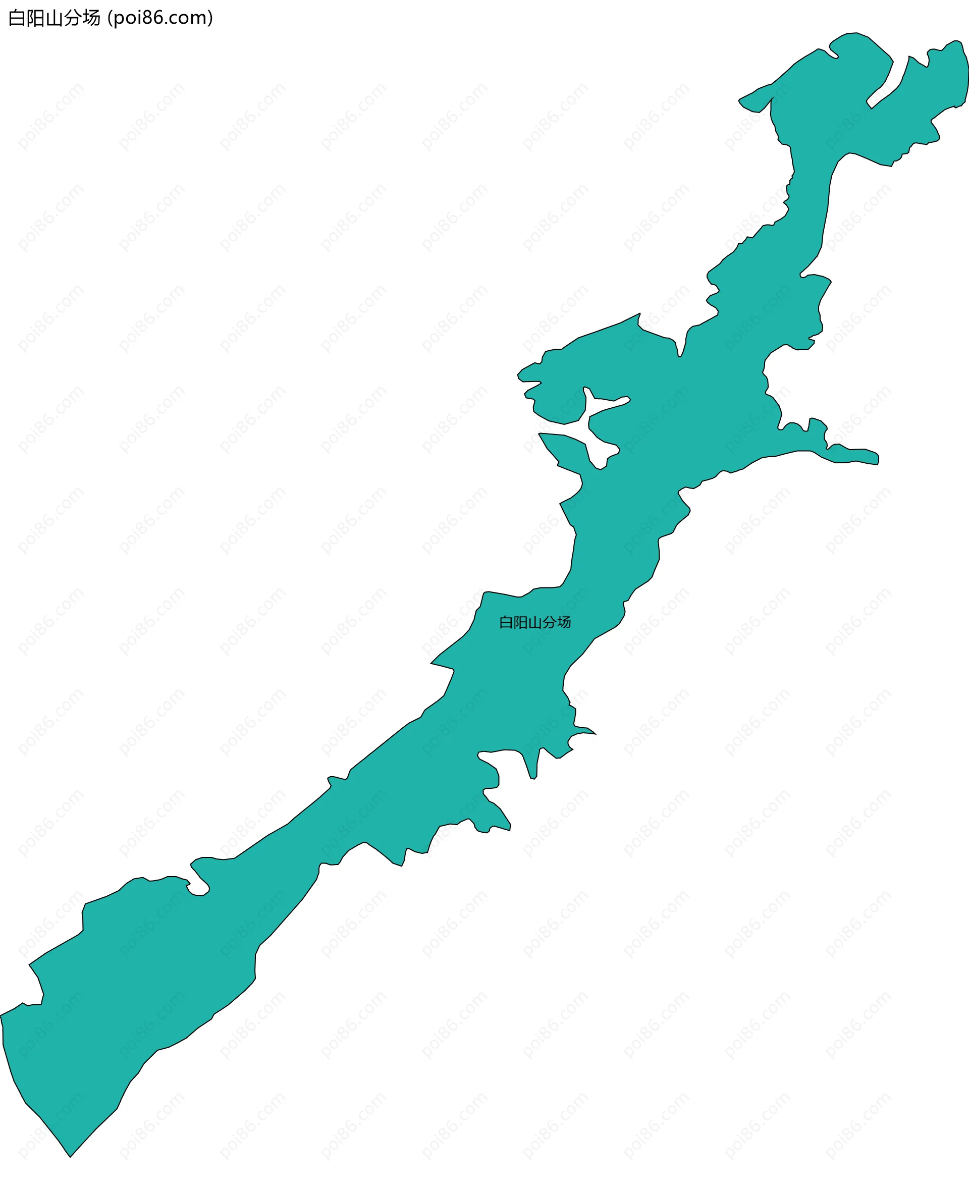 白阳山分场边界地图