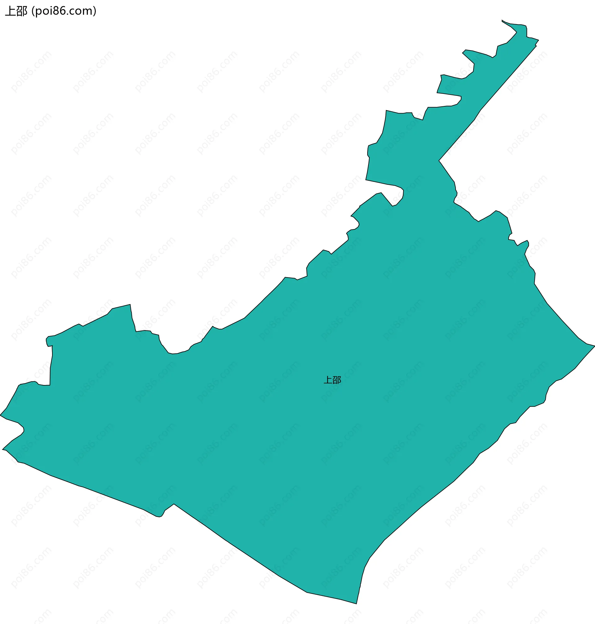 上邵边界地图