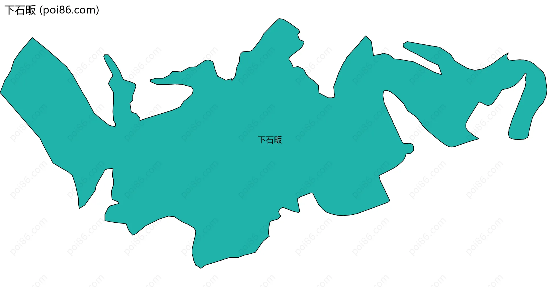 下石畈边界地图