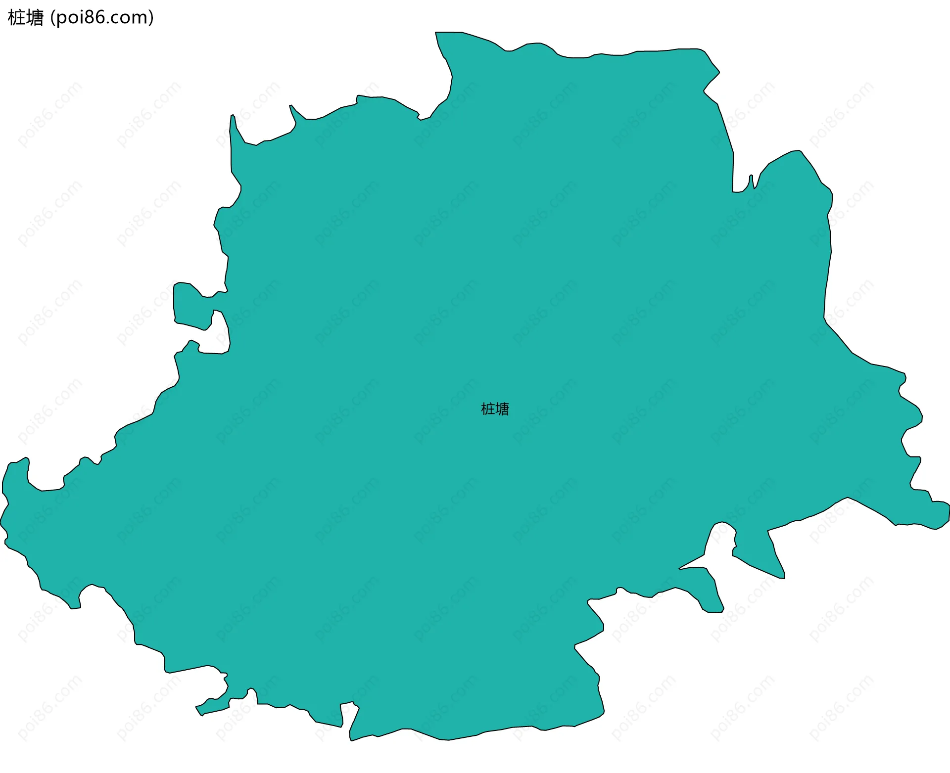 桩塘边界地图