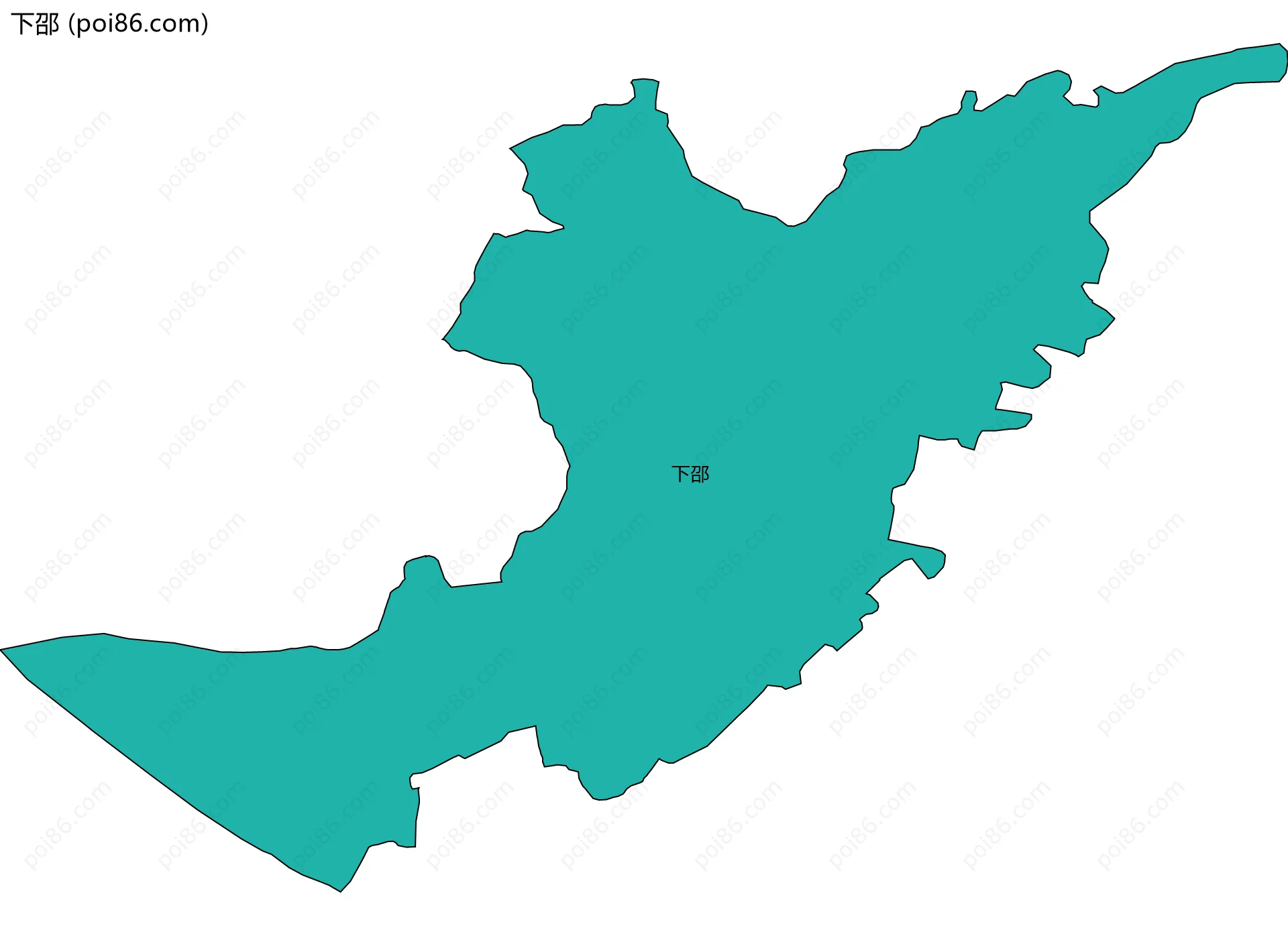 下邵边界地图