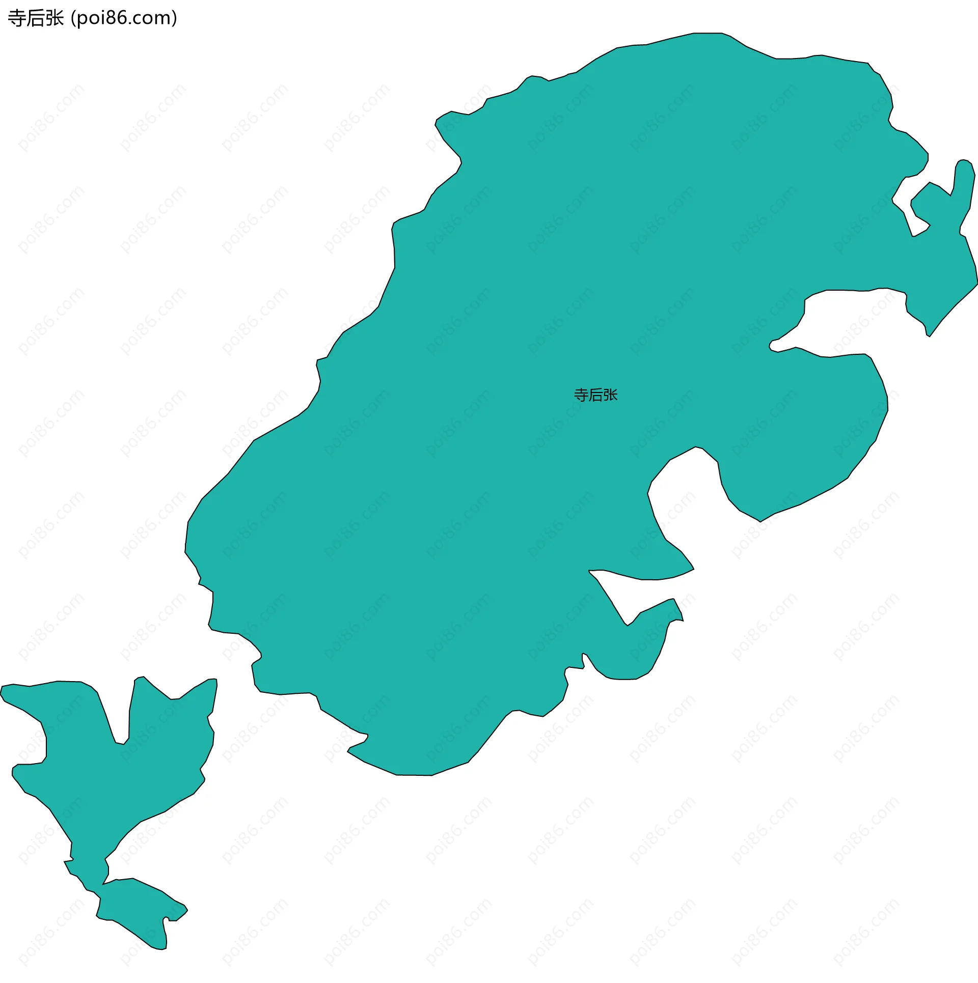 寺后张边界地图