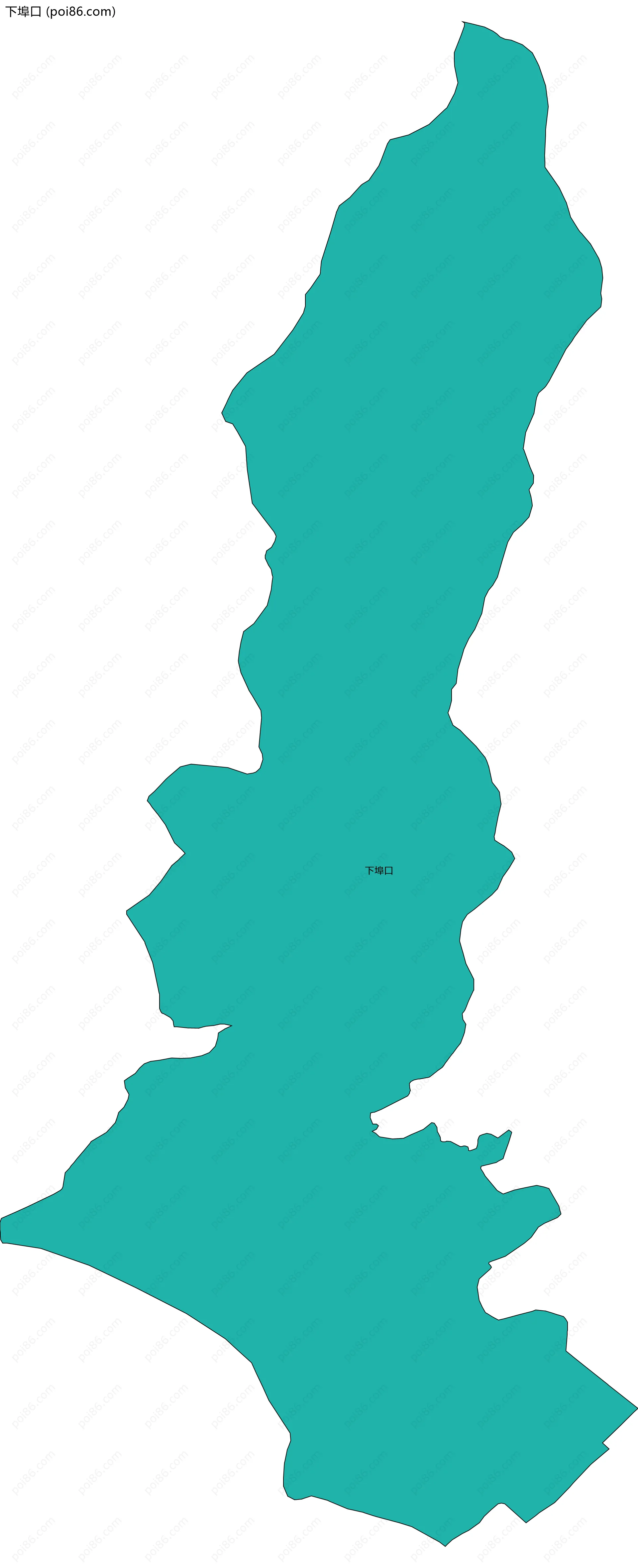 下埠口边界地图