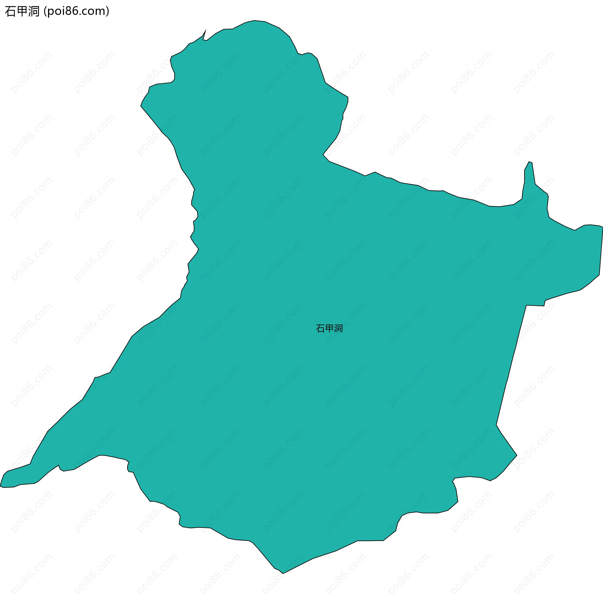 石甲洞边界地图