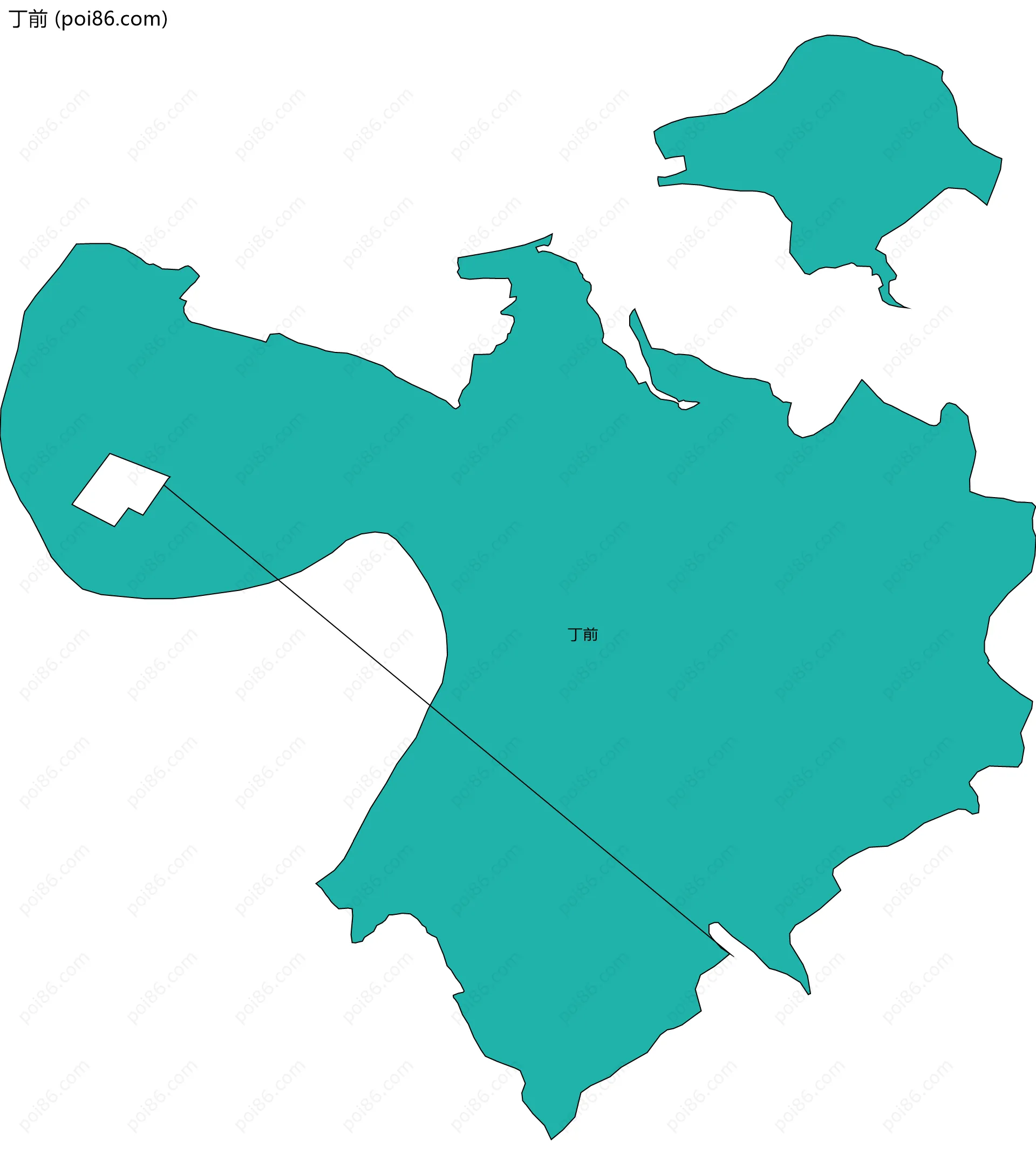 丁前边界地图