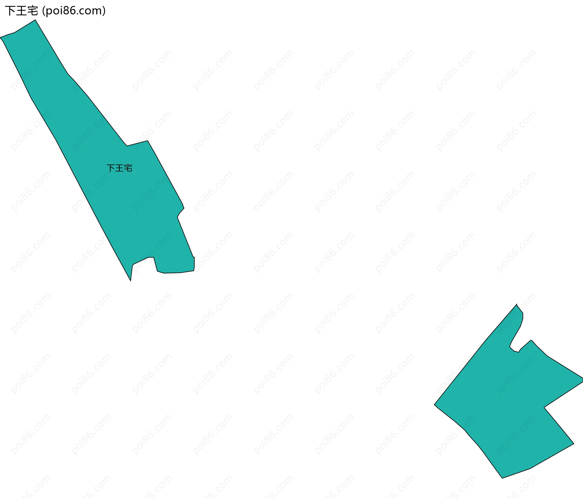 下王宅边界地图