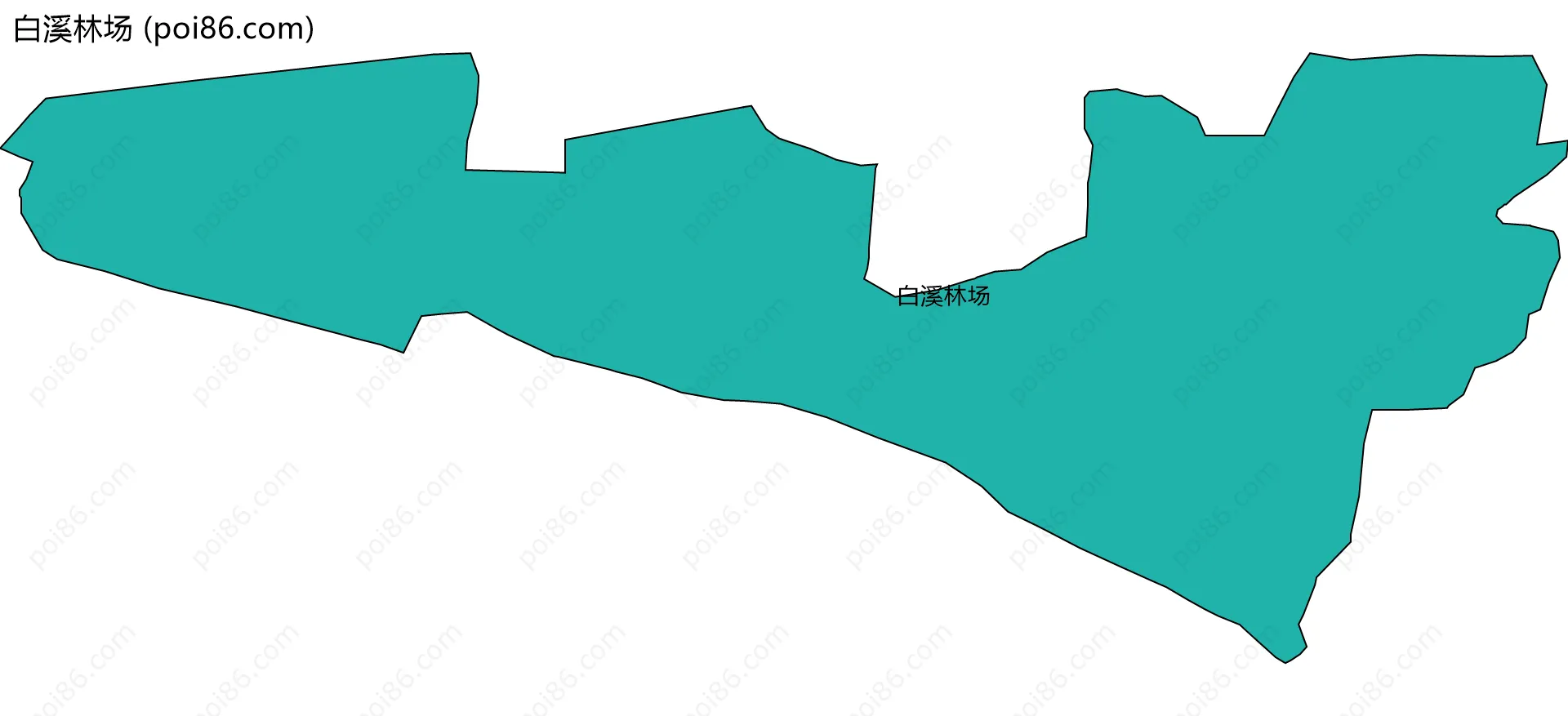 白溪林场边界地图