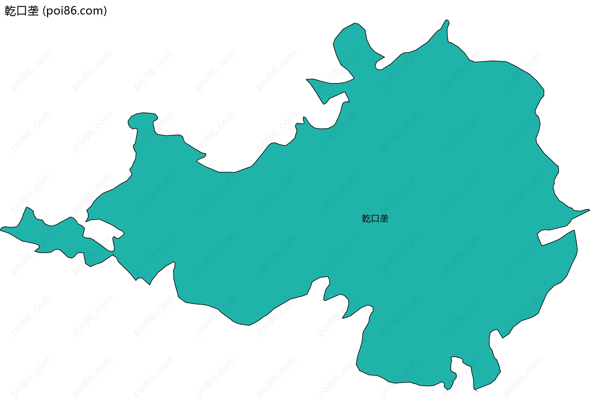 乾口垄边界地图