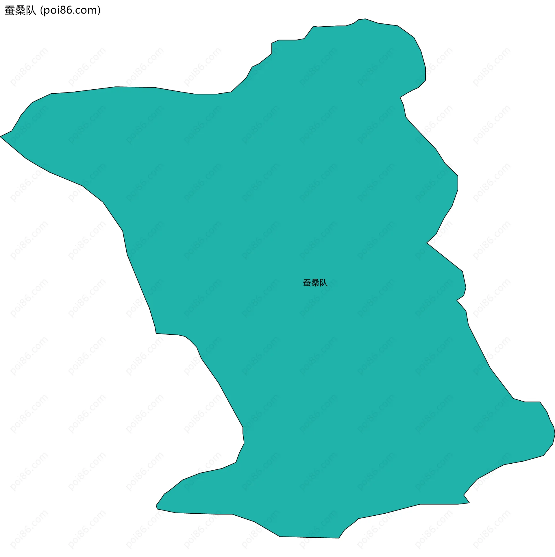 蚕桑队边界地图