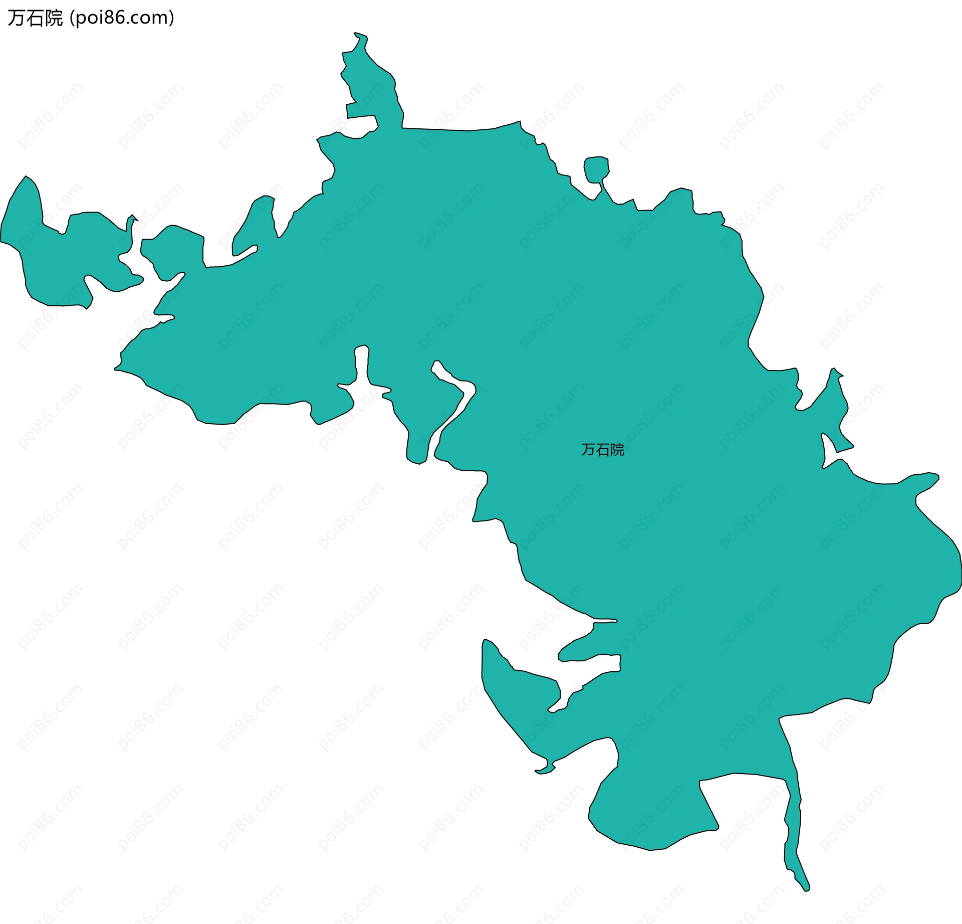 万石院边界地图