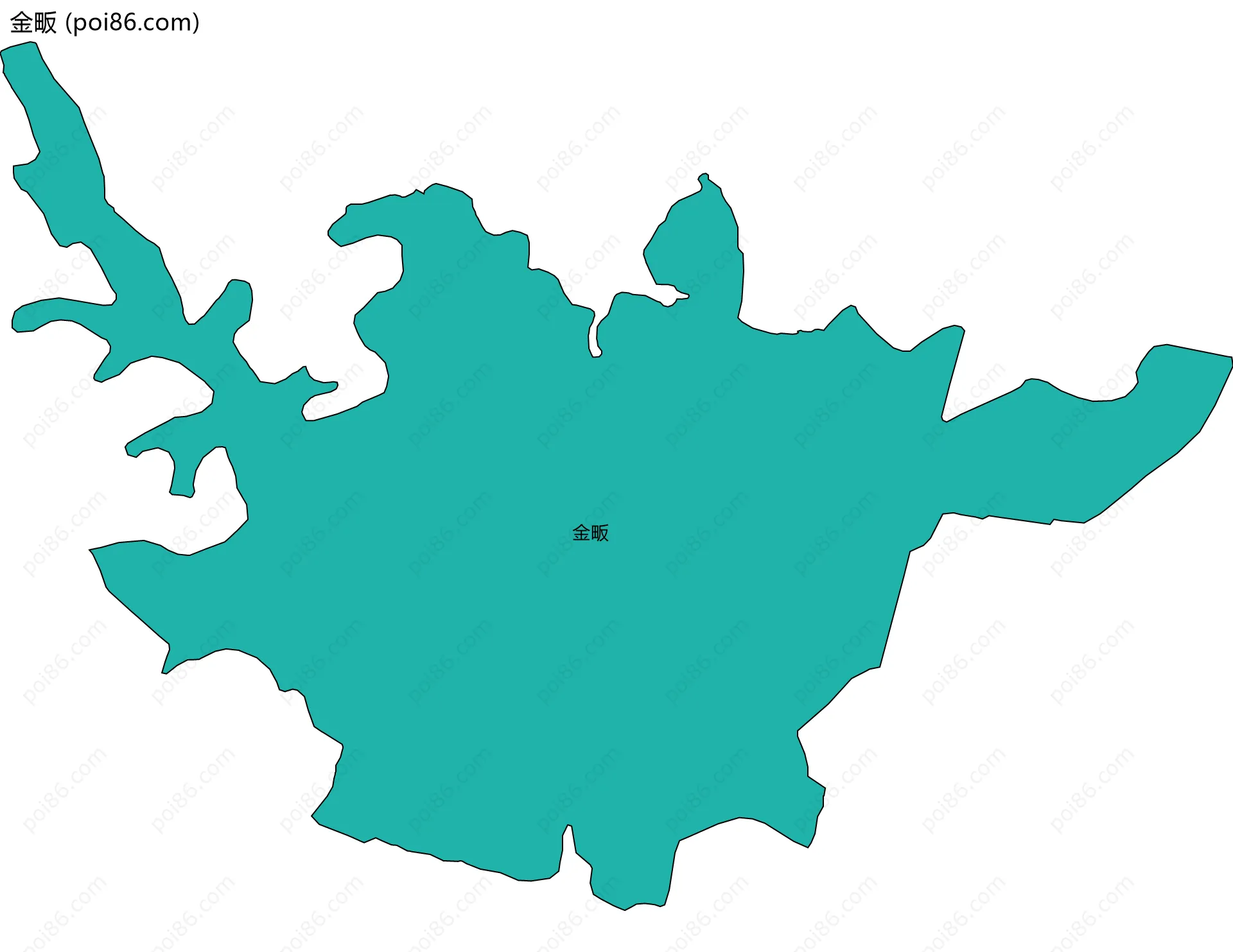 金畈边界地图