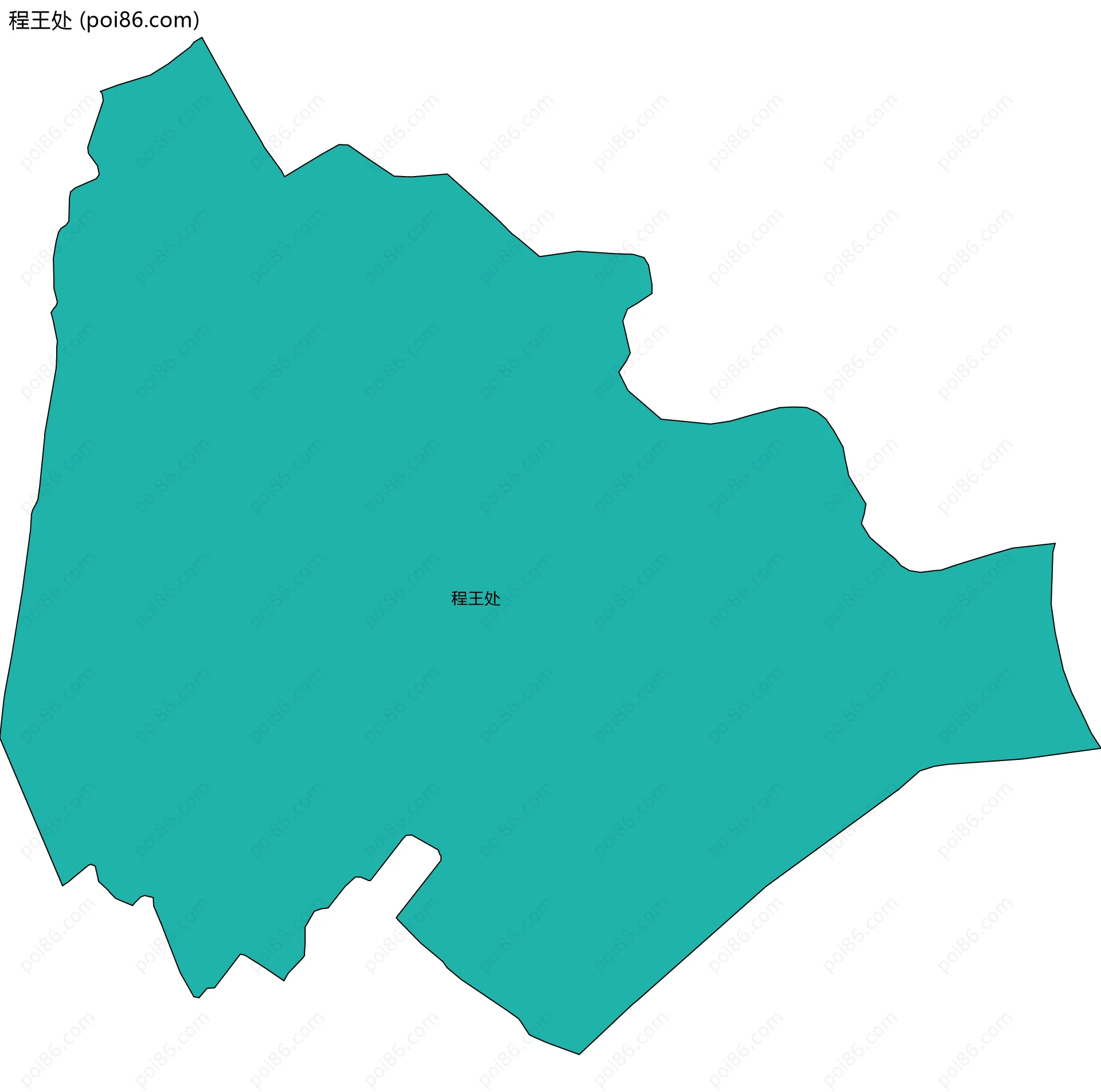 程王处边界地图