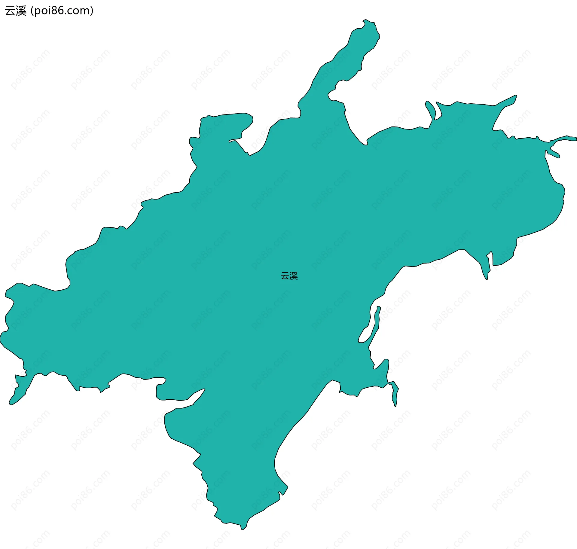 云溪边界地图