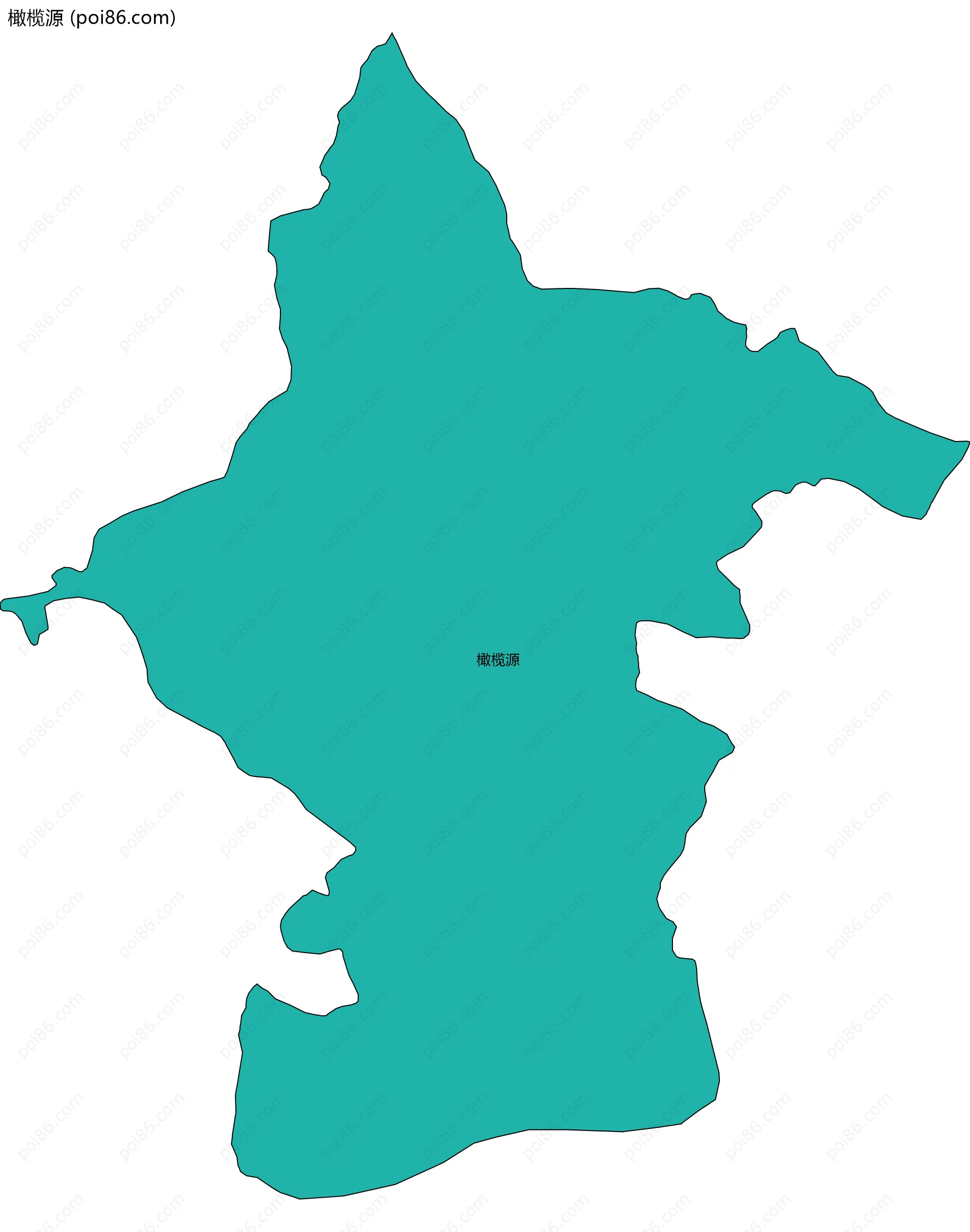 橄榄源边界地图