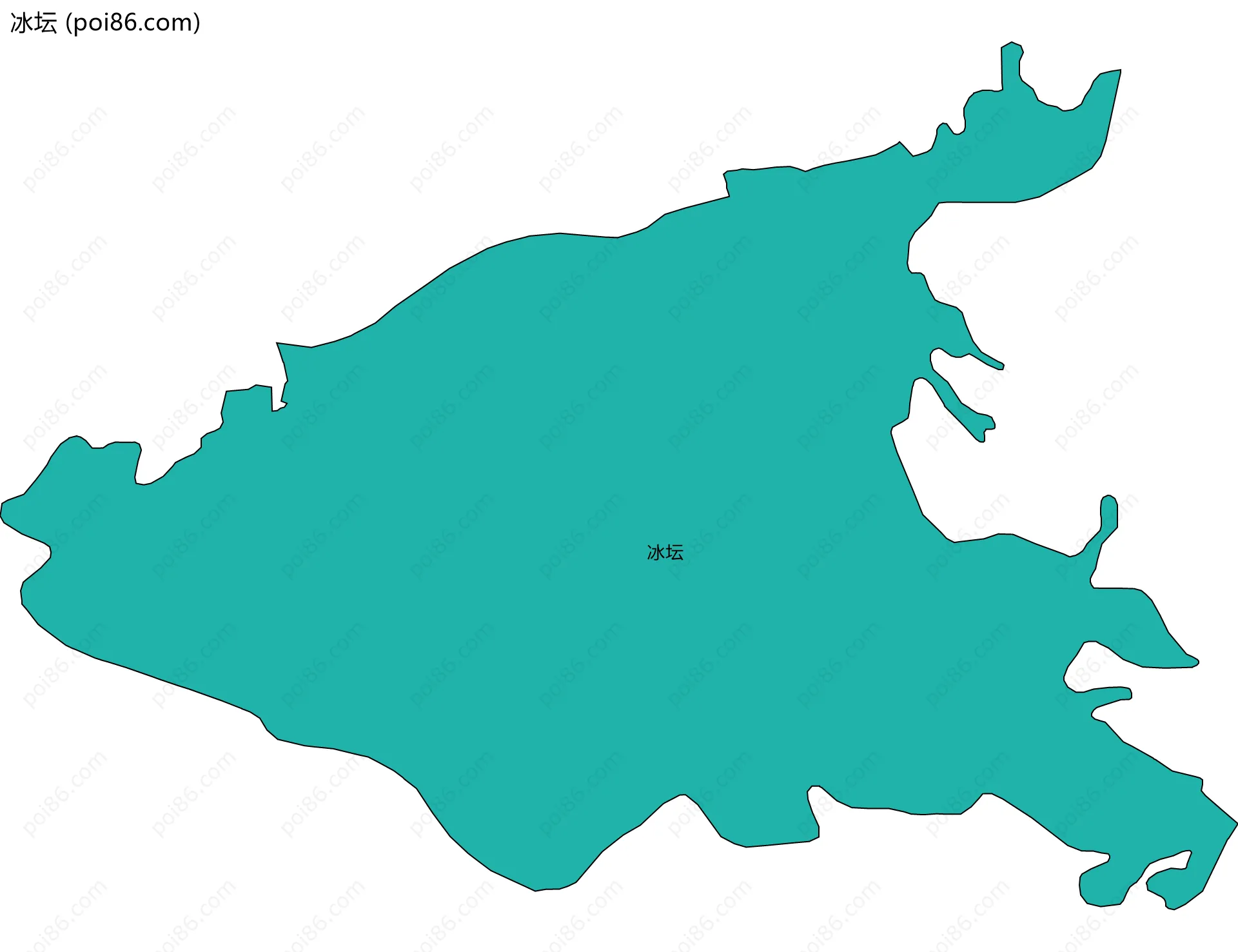冰坛边界地图