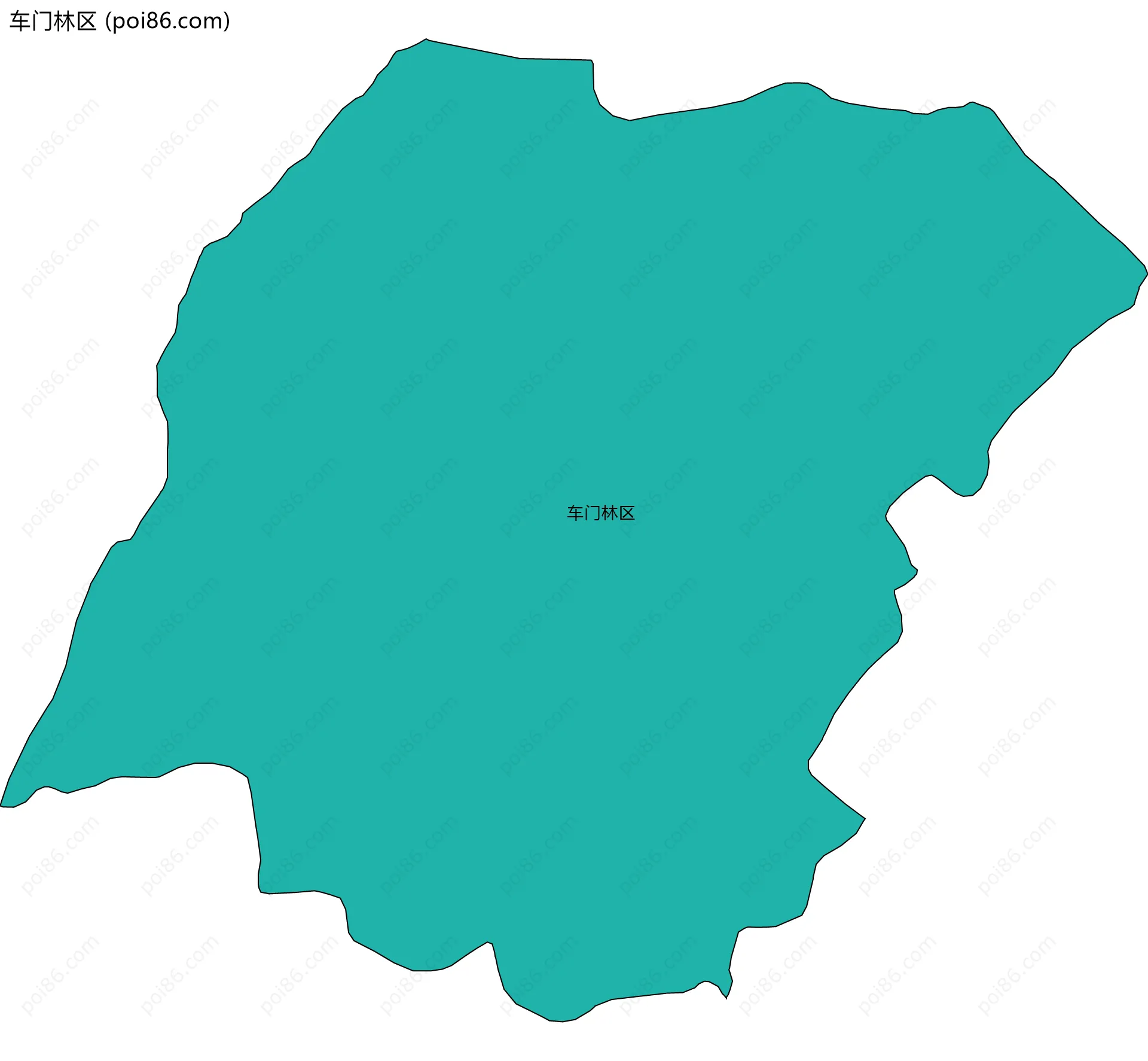 车门林区边界地图