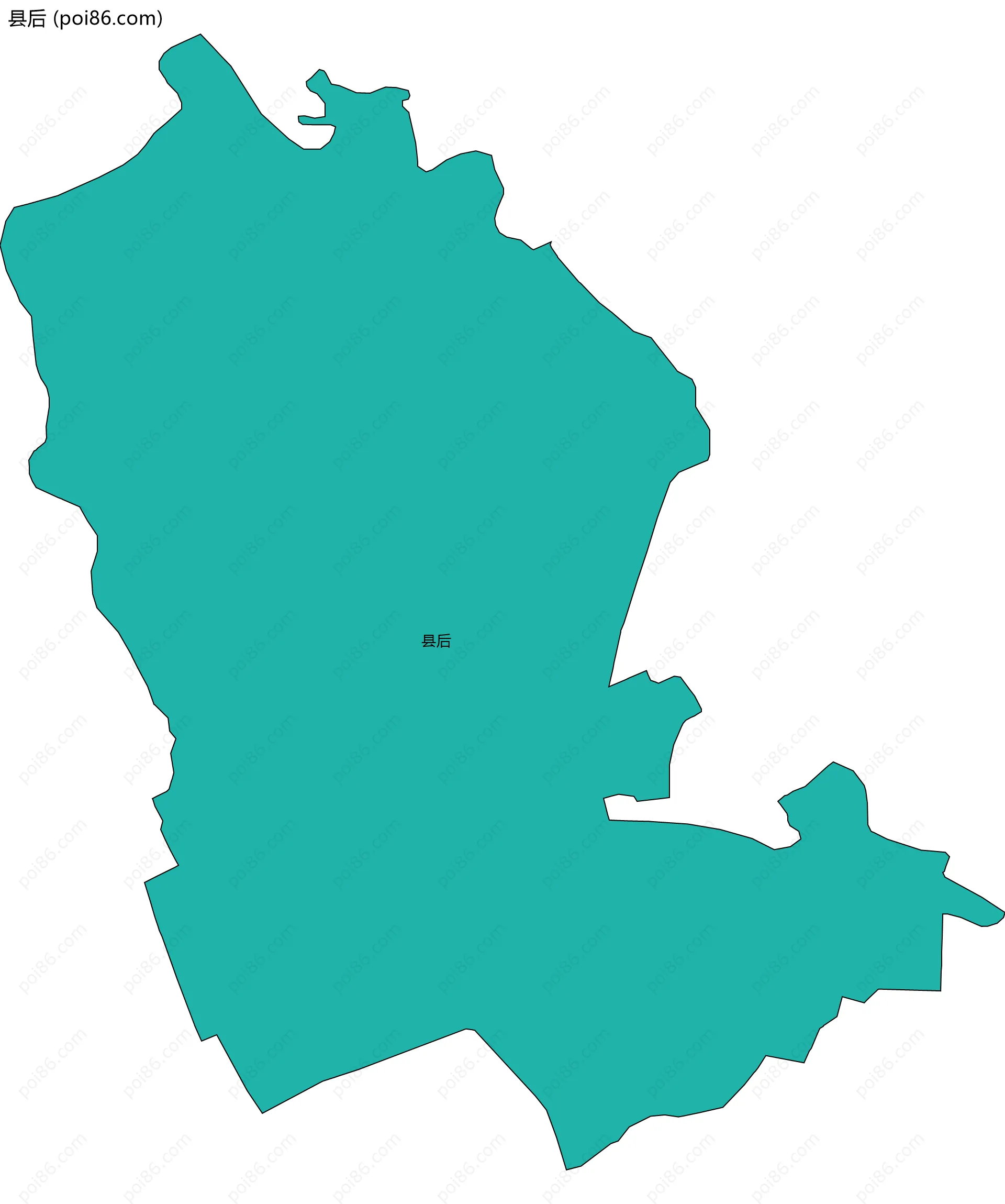 县后边界地图