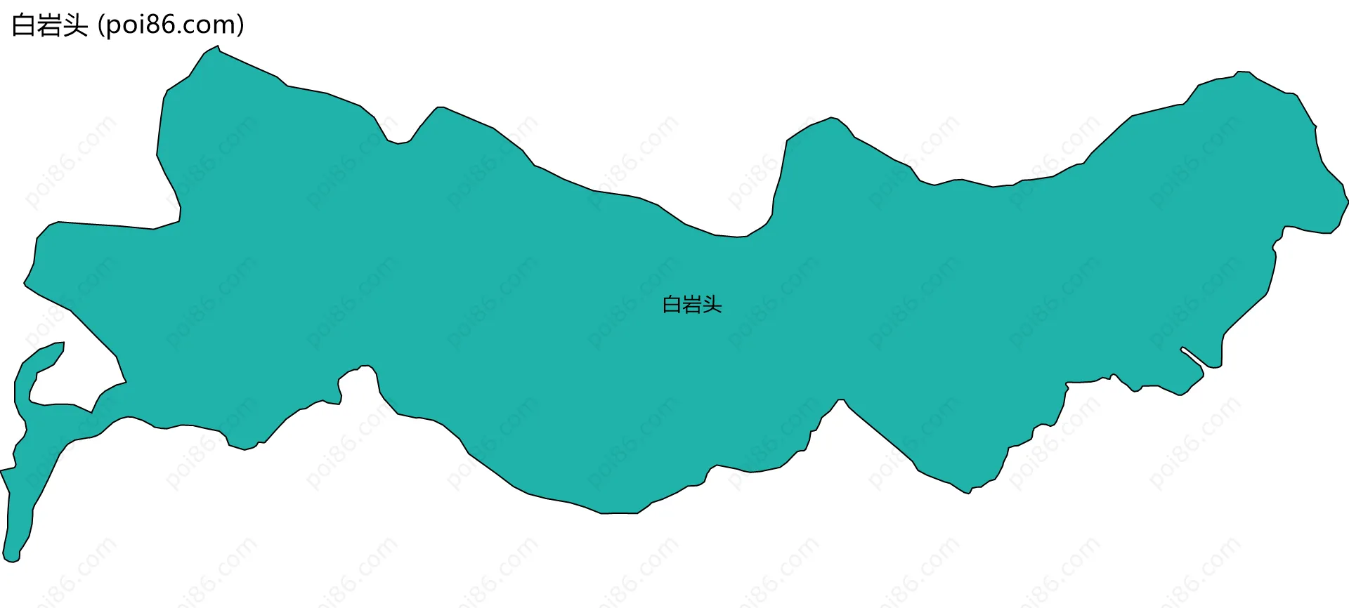 白岩头边界地图