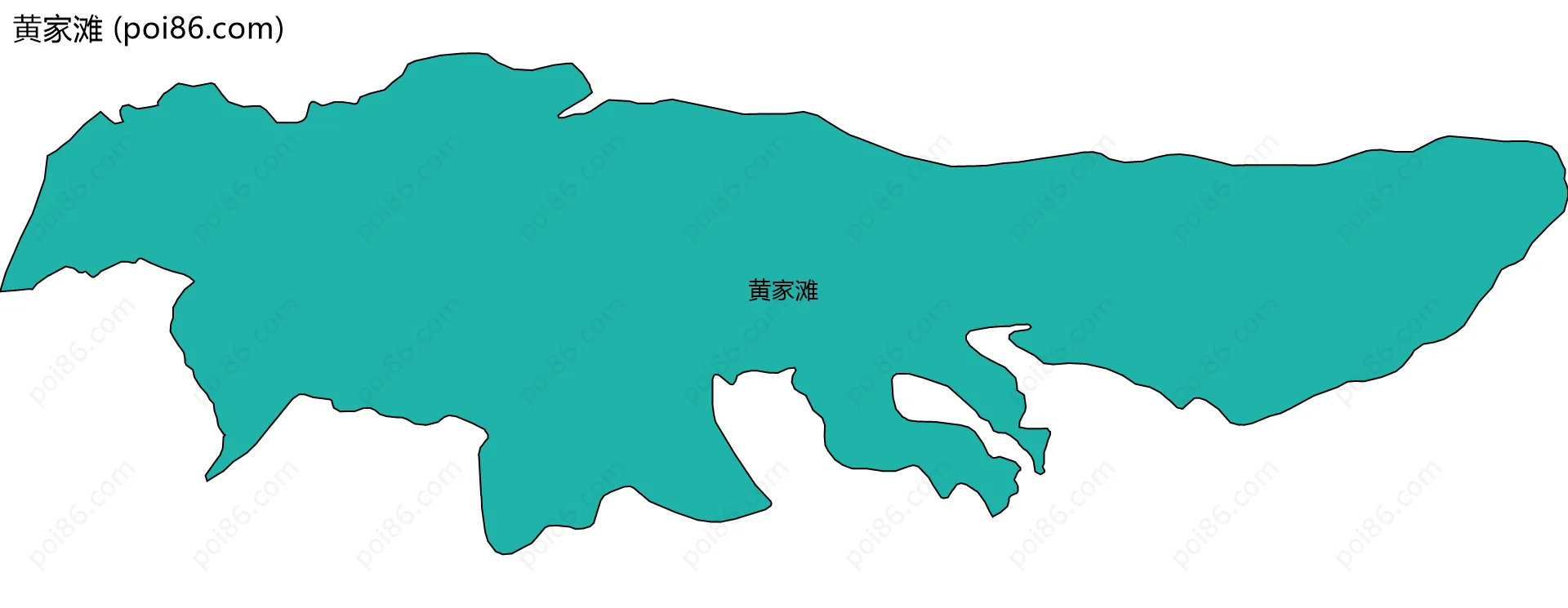 黄家滩边界地图