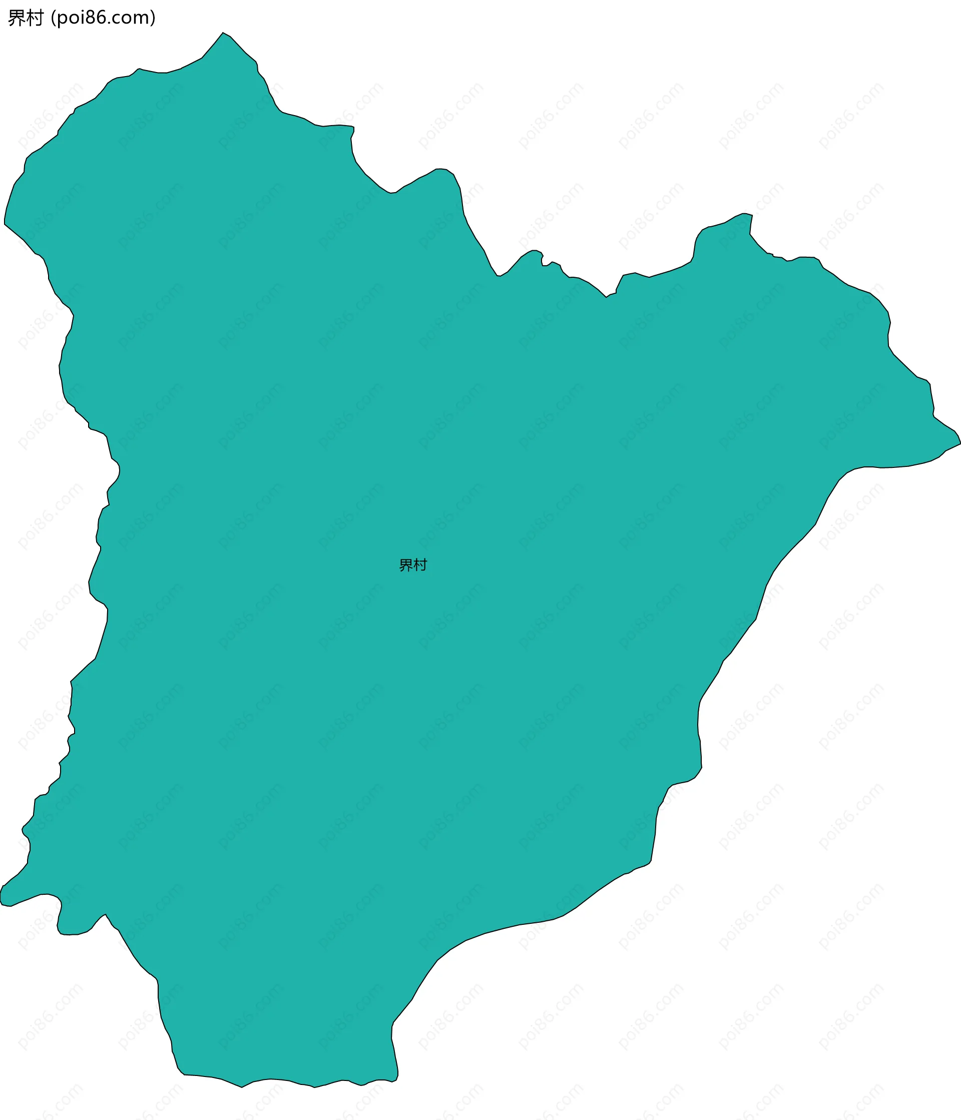 界村边界地图