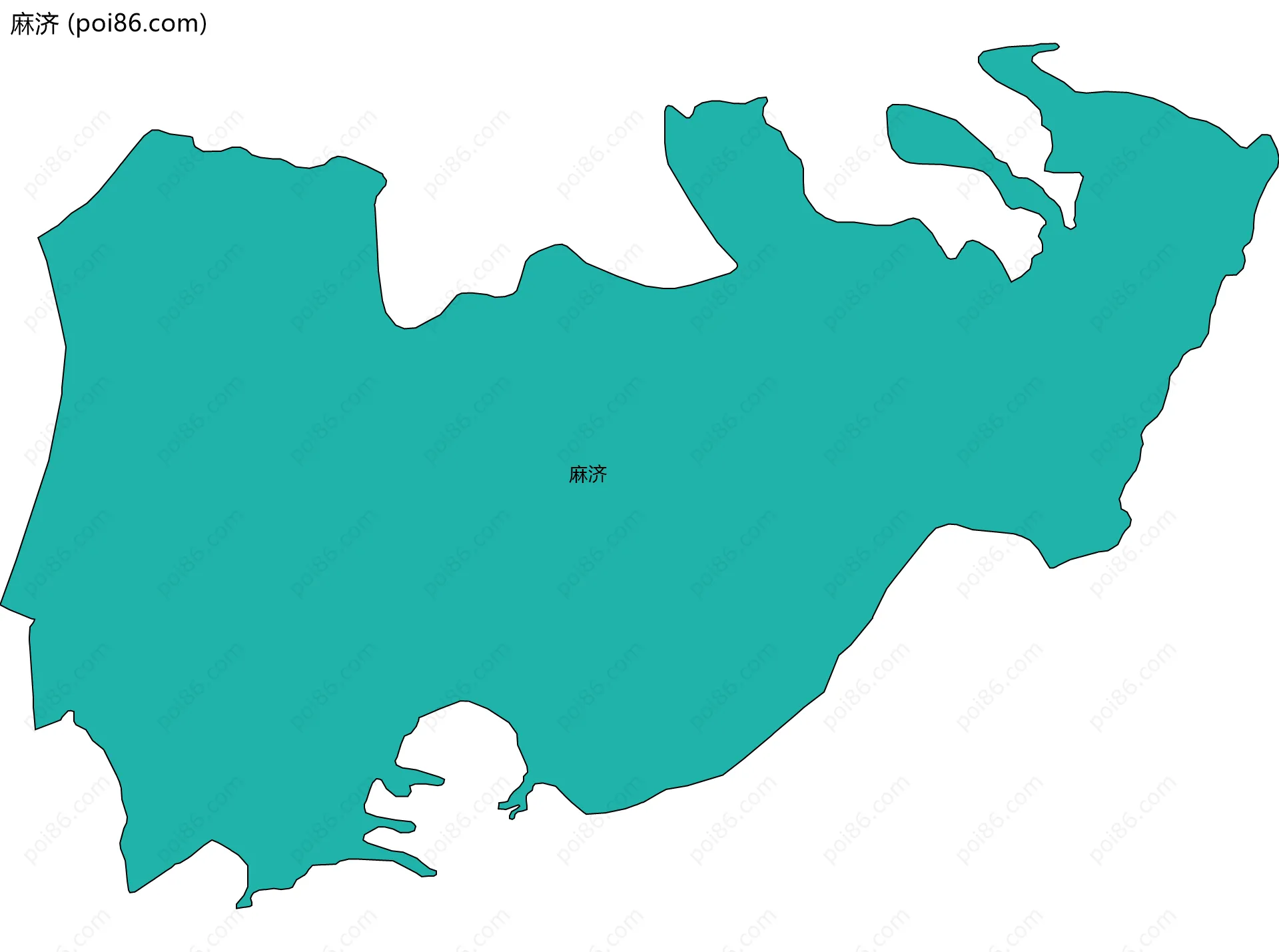 麻济边界地图