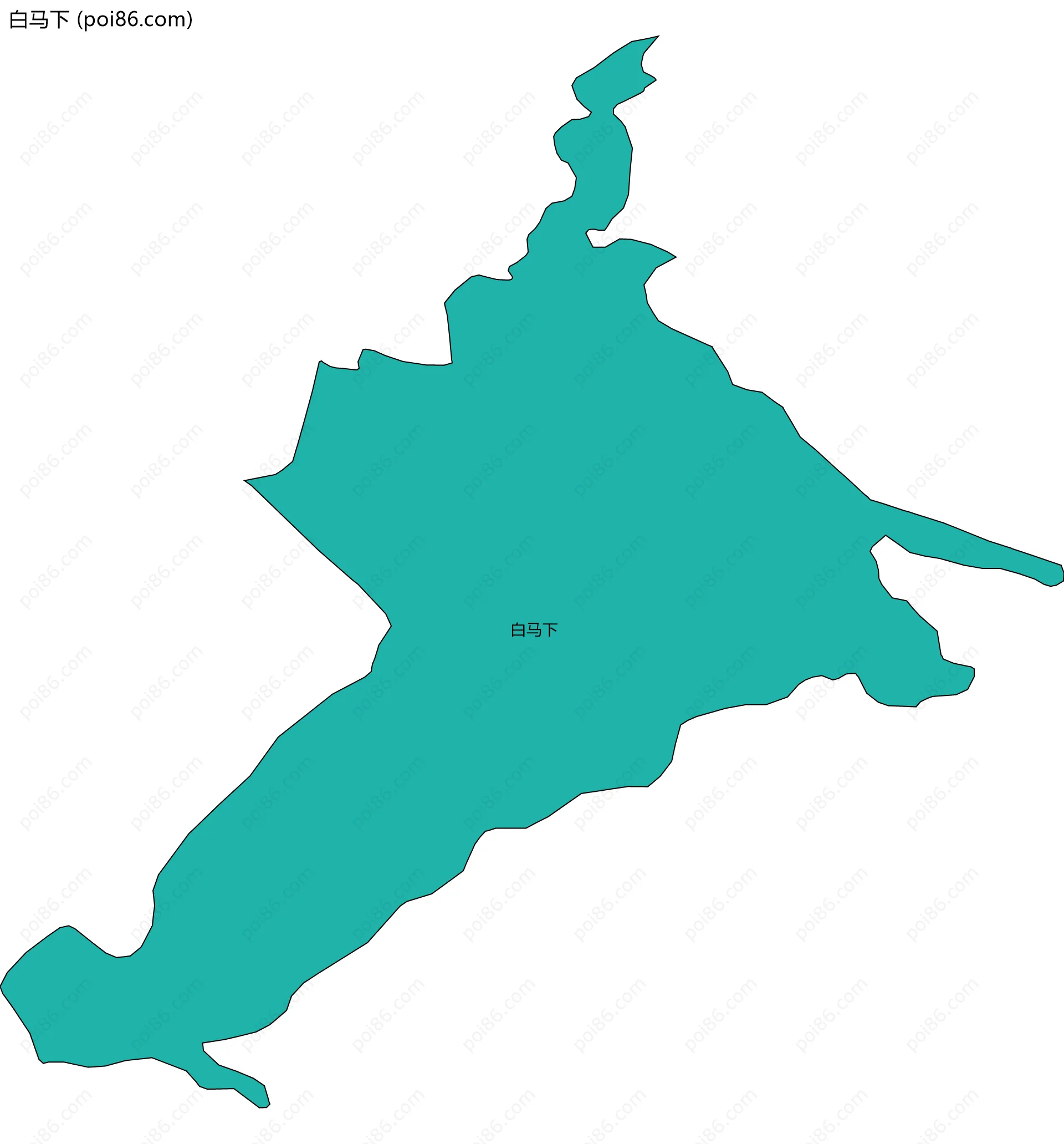 白马下边界地图