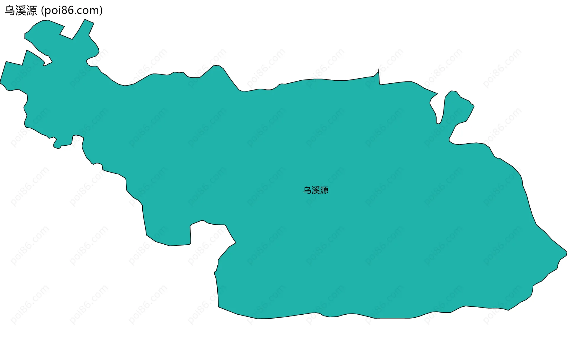 乌溪源边界地图