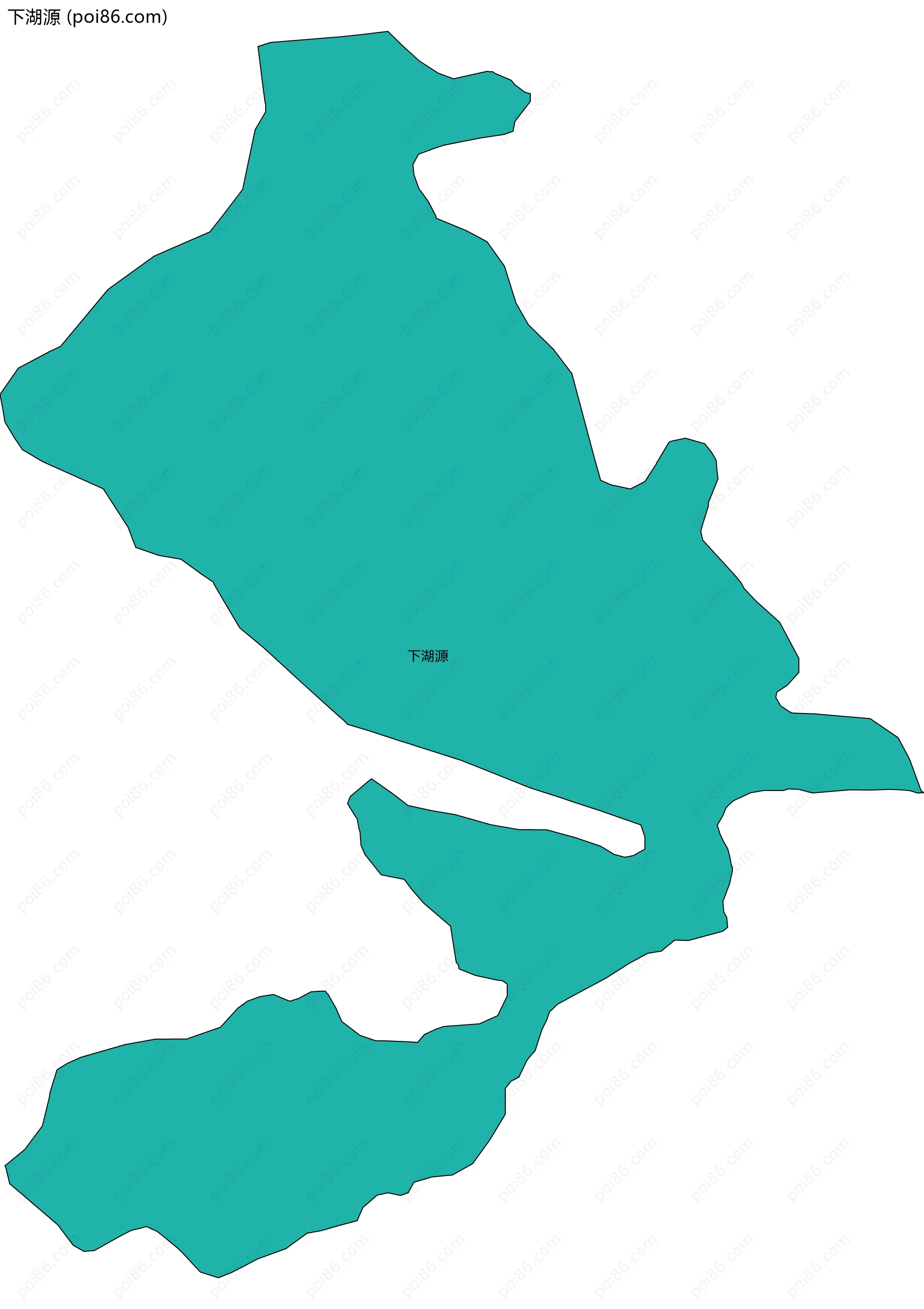 下湖源边界地图