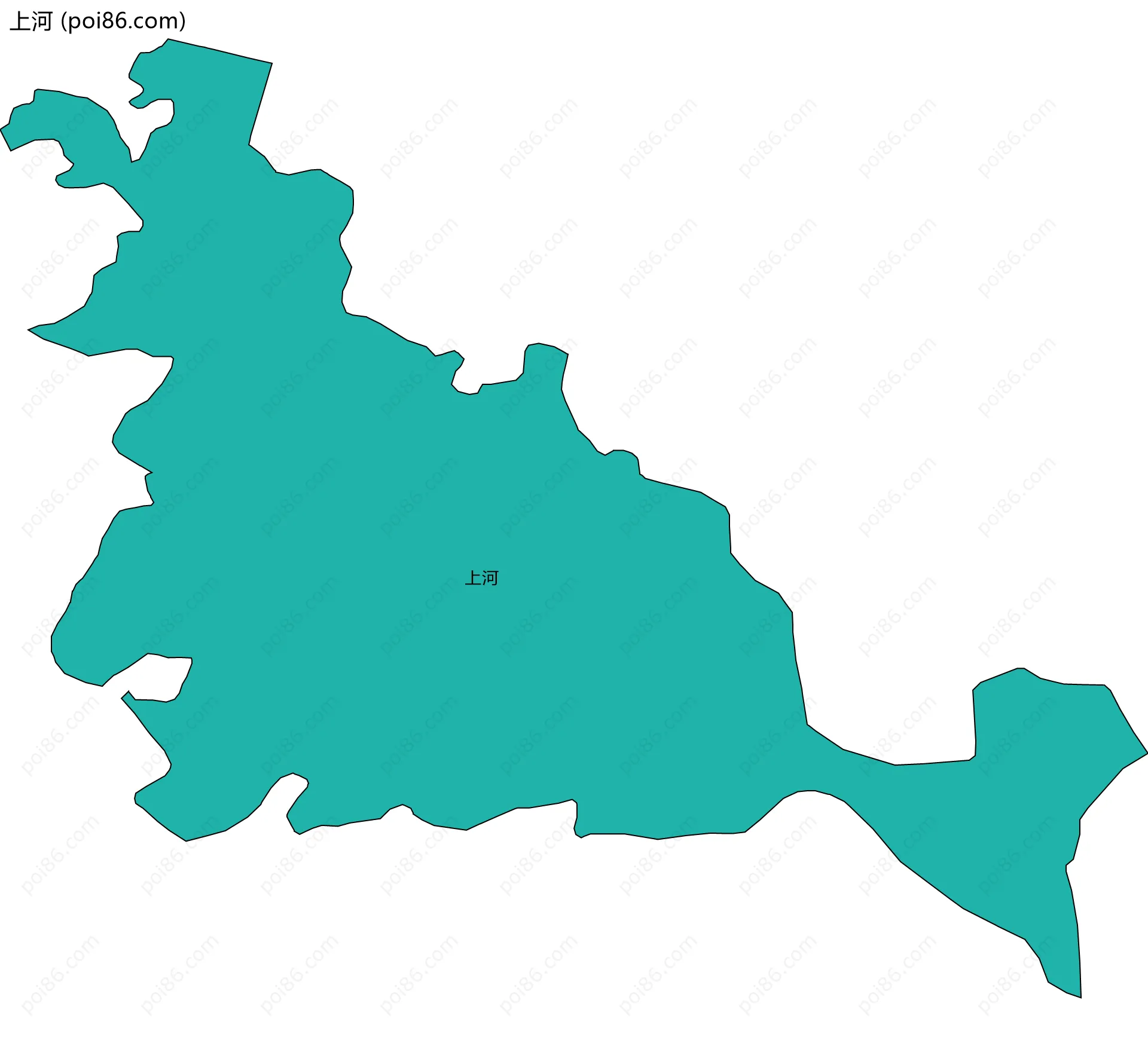 上河边界地图