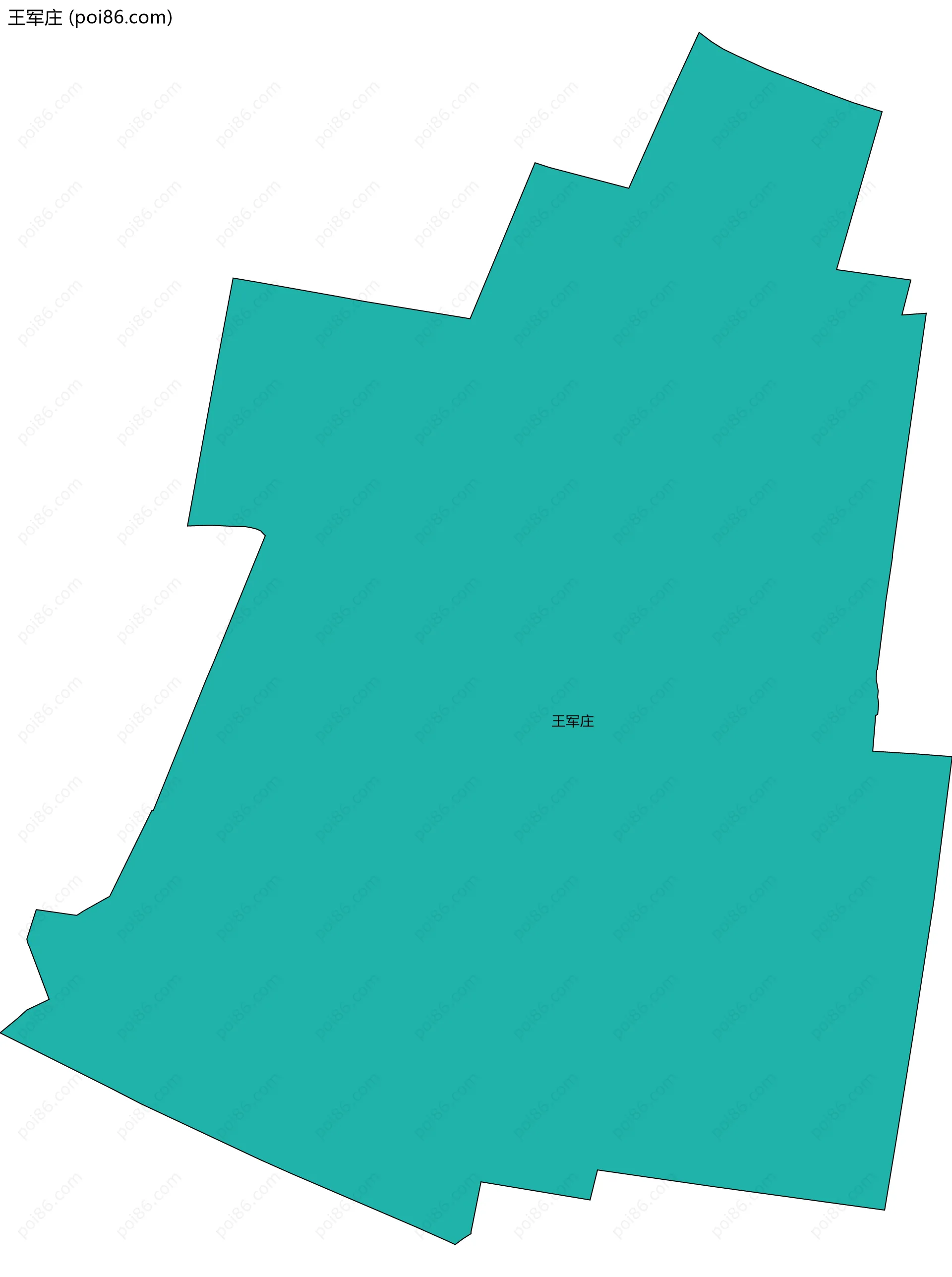 王军庄边界地图