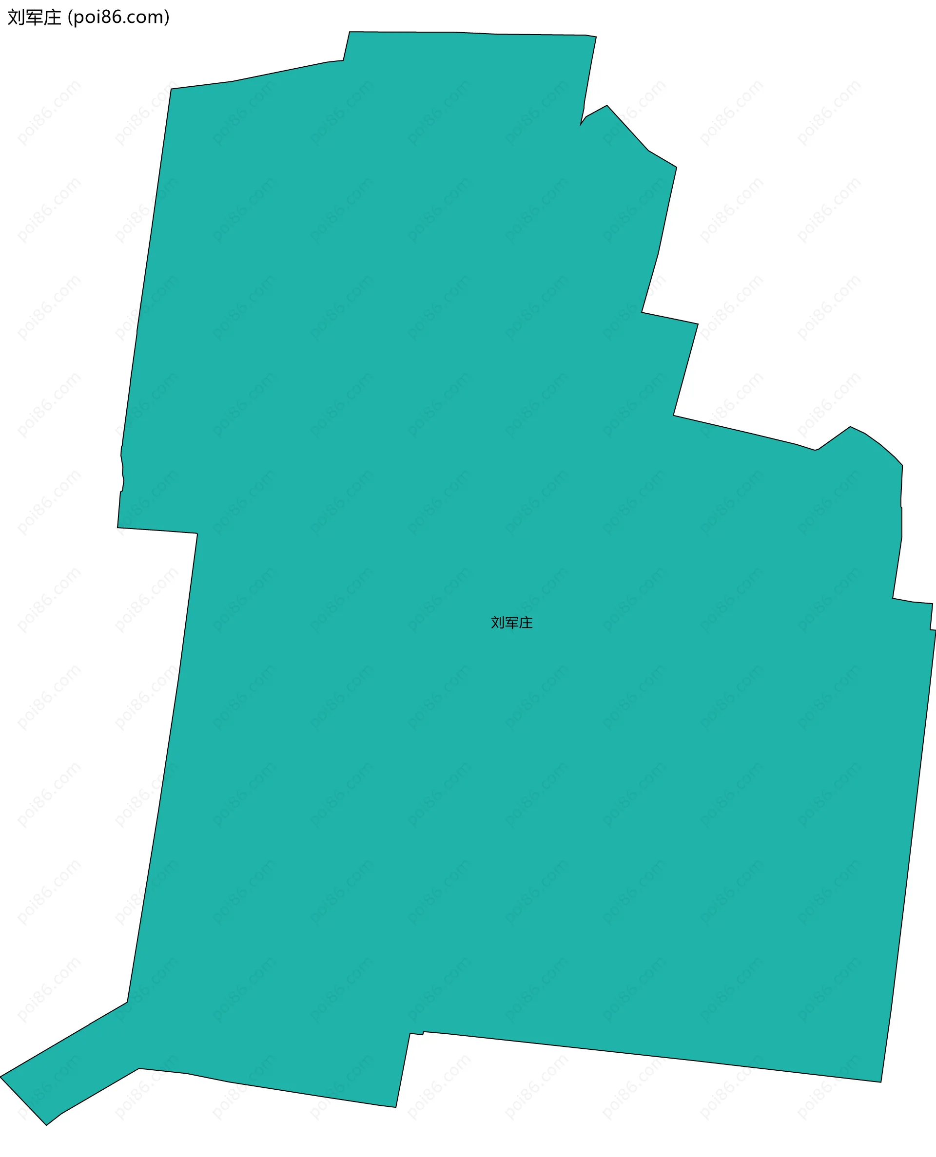 刘军庄边界地图