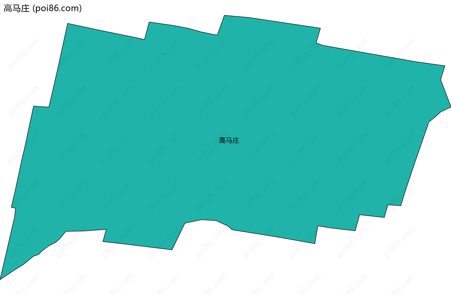 高马庄边界地图