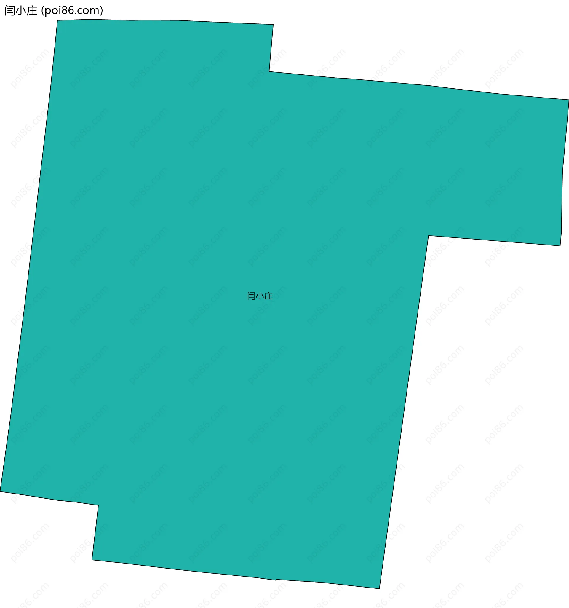 闫小庄边界地图