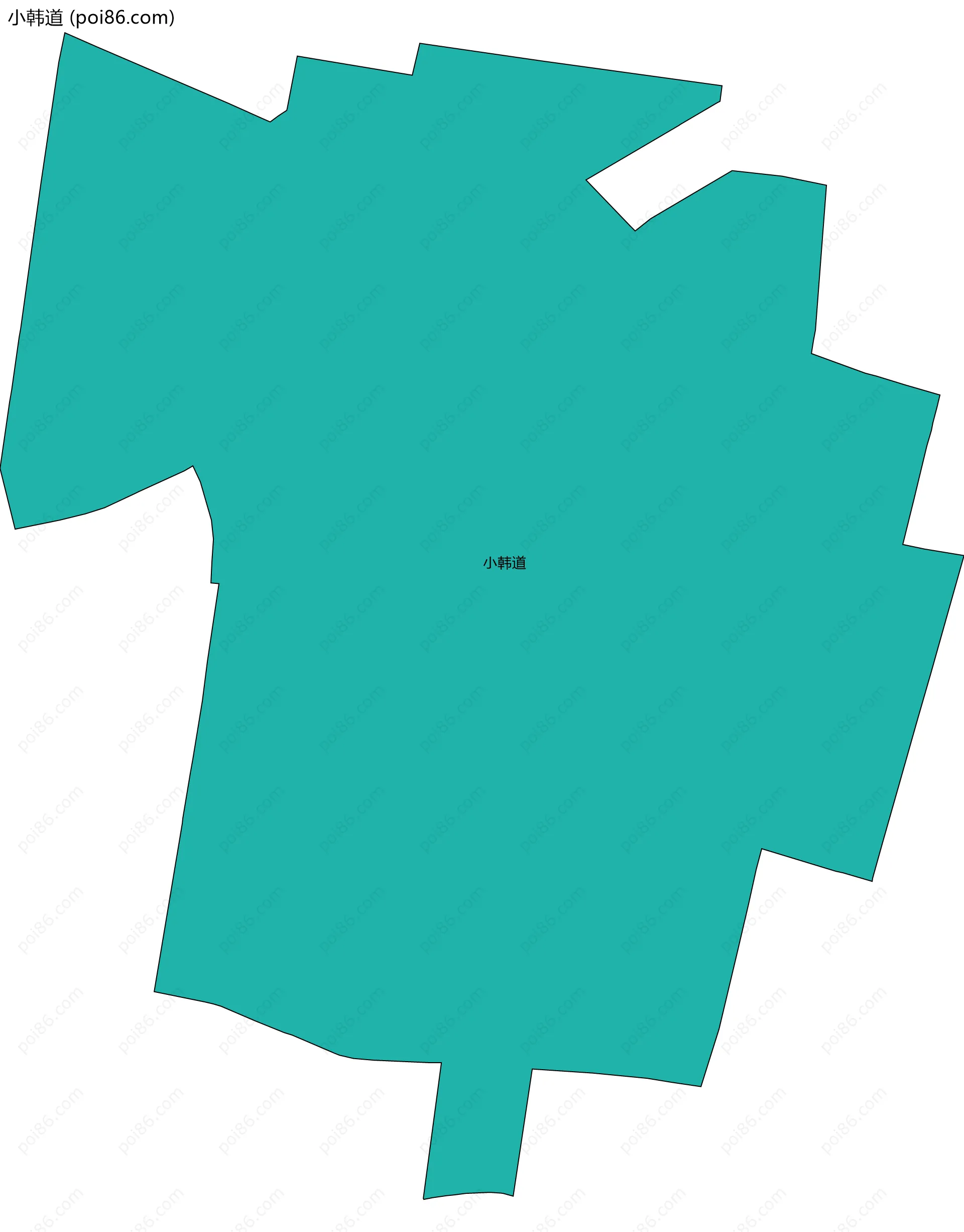 小韩道边界地图