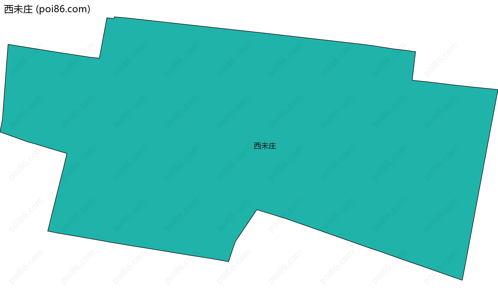 西未庄边界地图