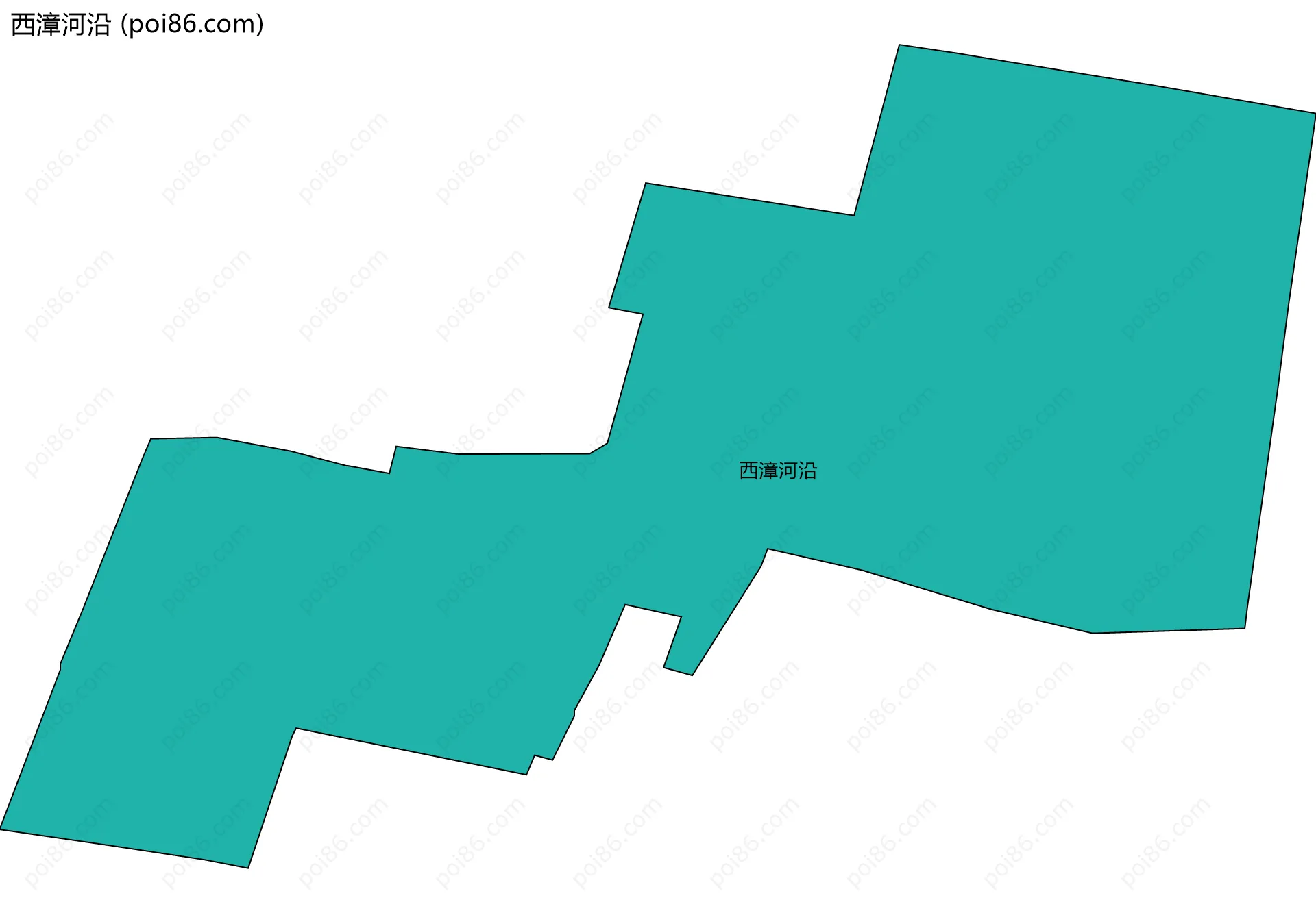西漳河沿边界地图