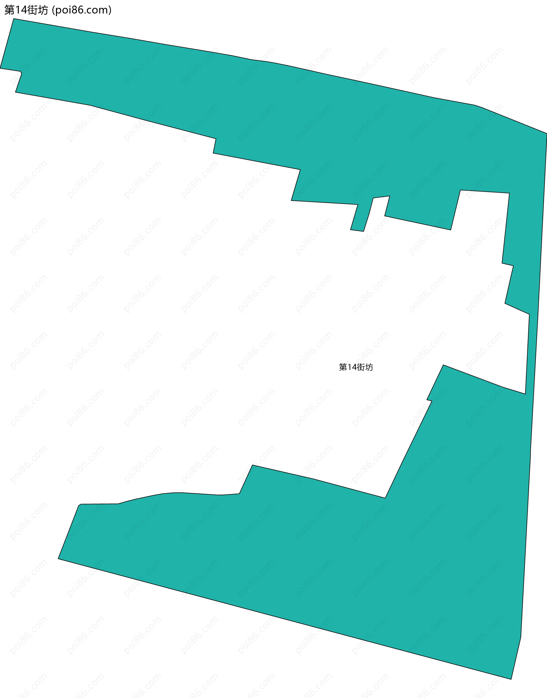第14街坊边界地图