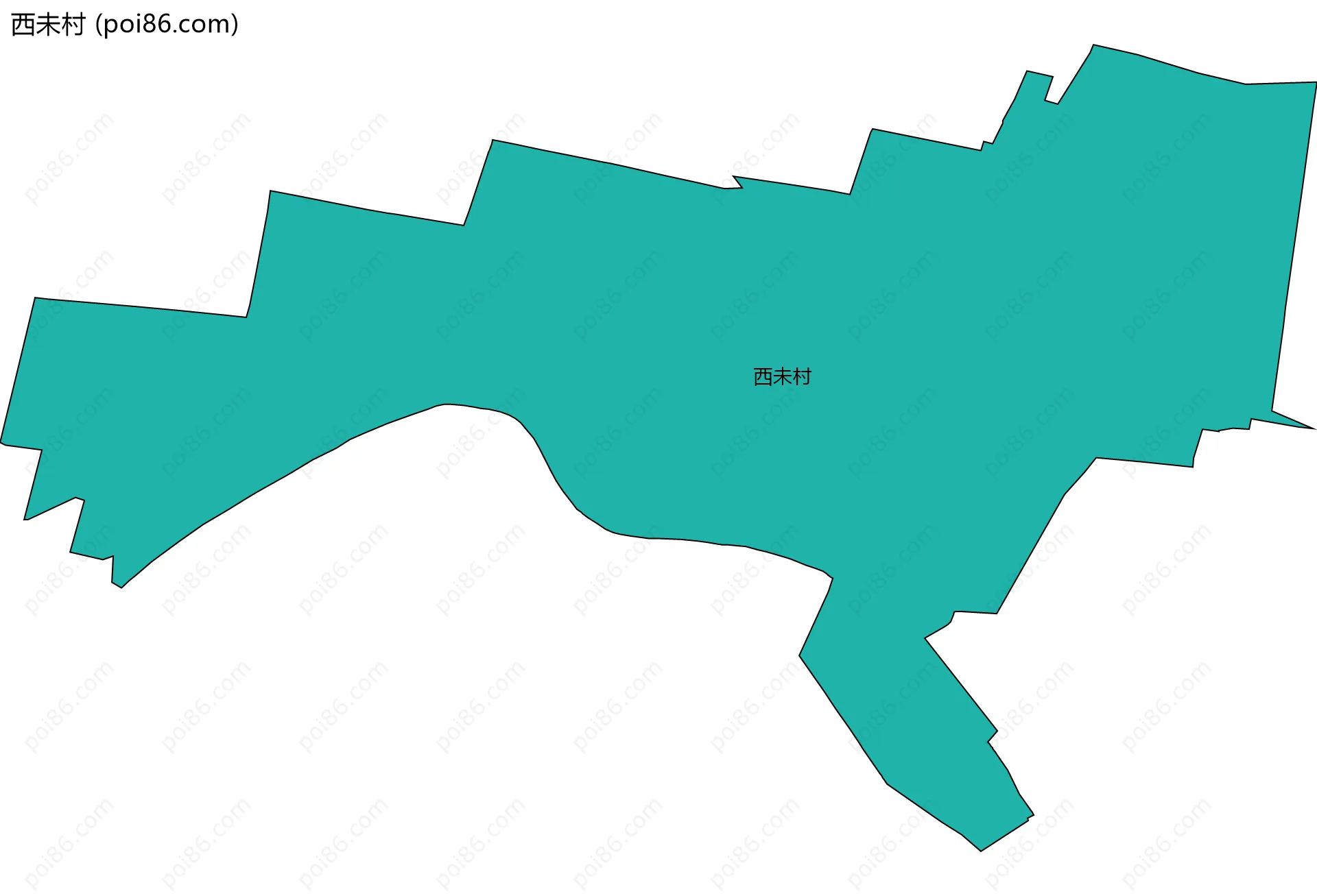 西未村边界地图