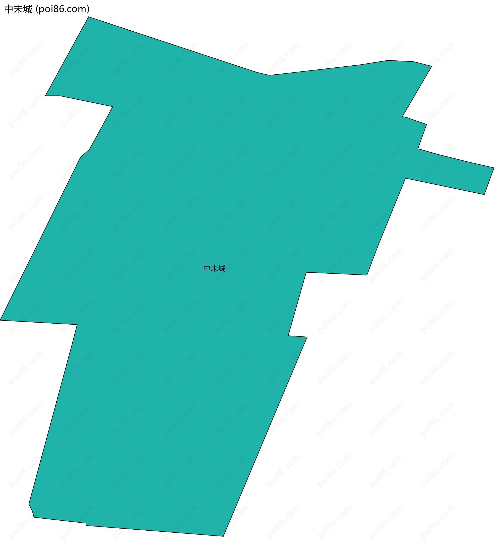 中未城边界地图