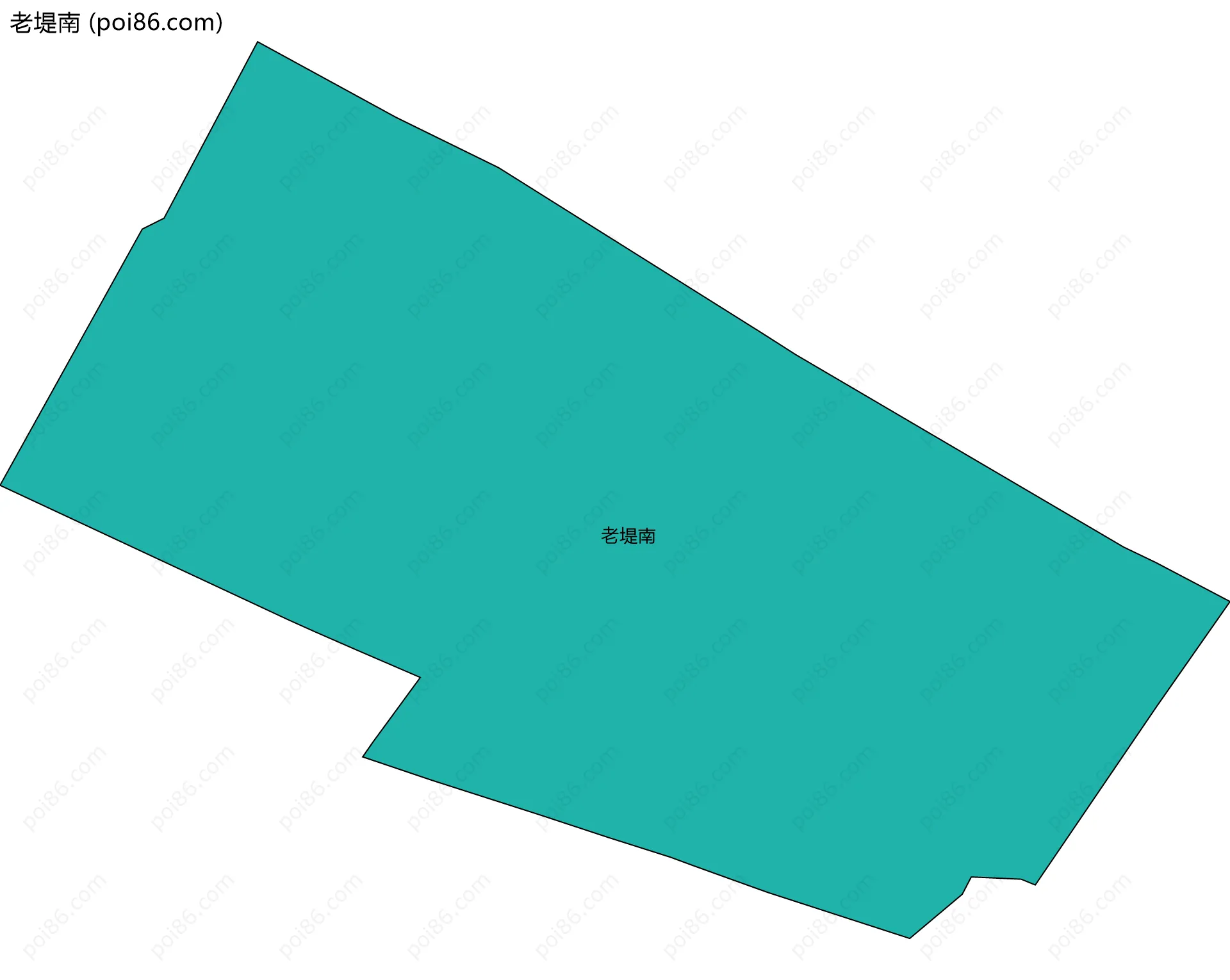 老堤南边界地图