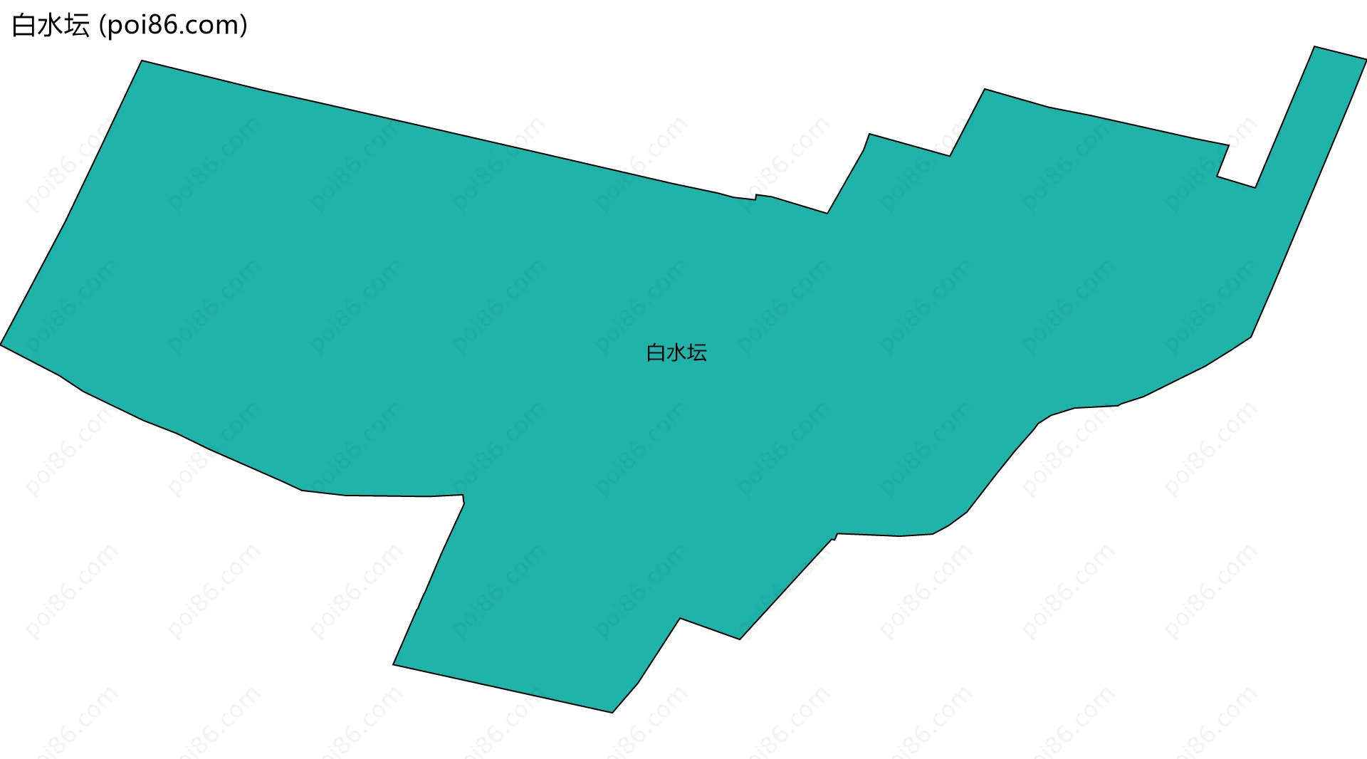 白水坛边界地图