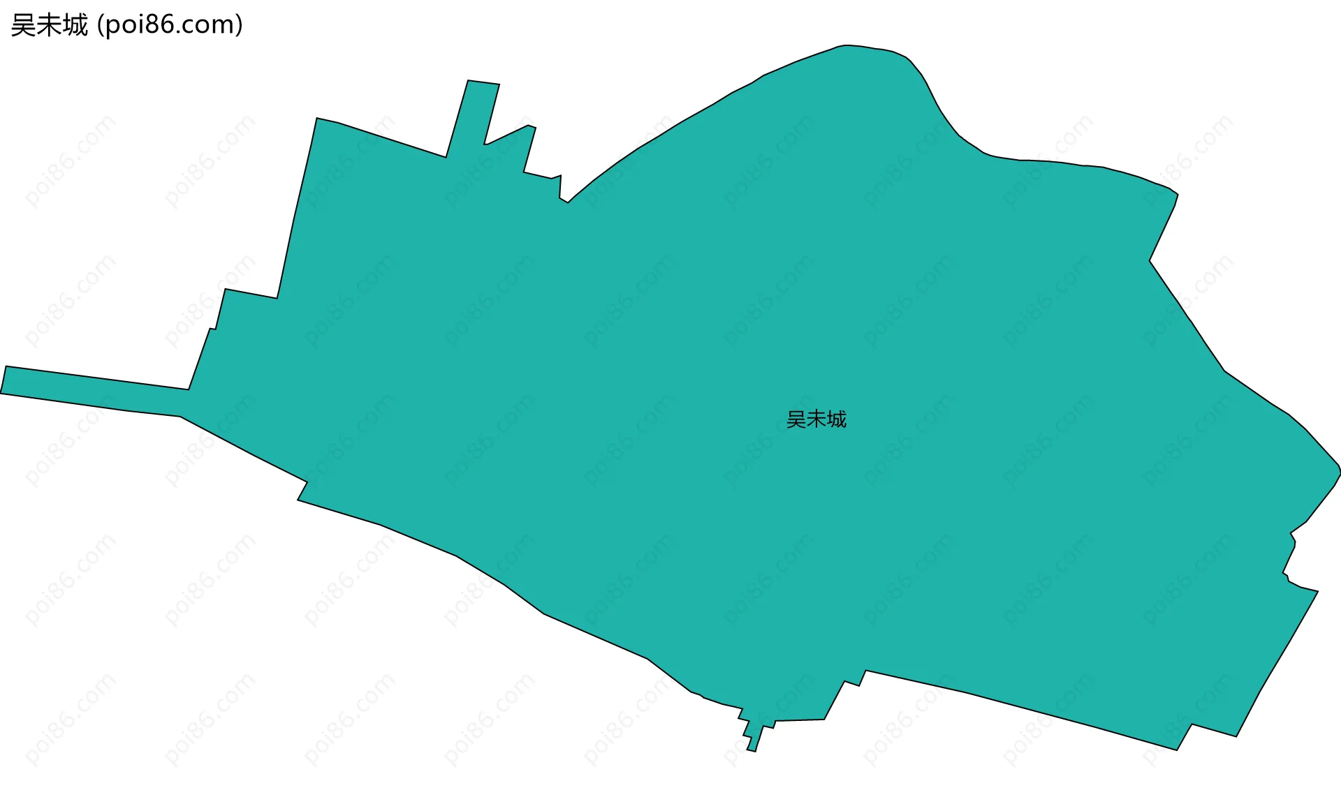 吴未城边界地图